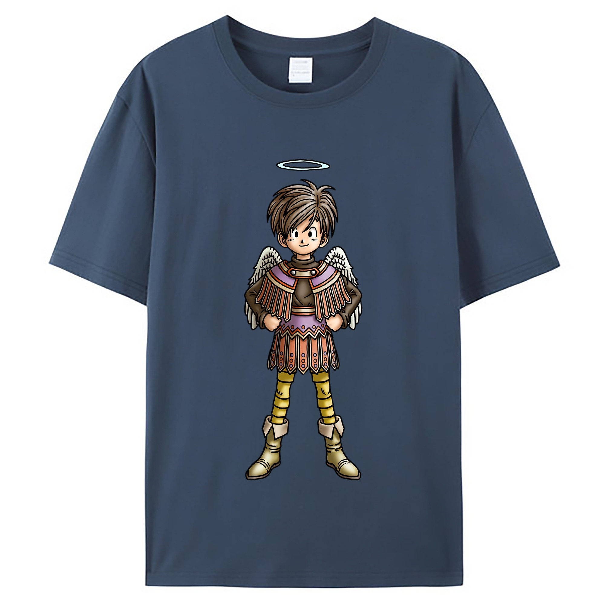 （画像用） ドラゴンクエスト Doragon Kuesuto Dragon Quest レディースカジュアルプリントTシャツ（綿100％）