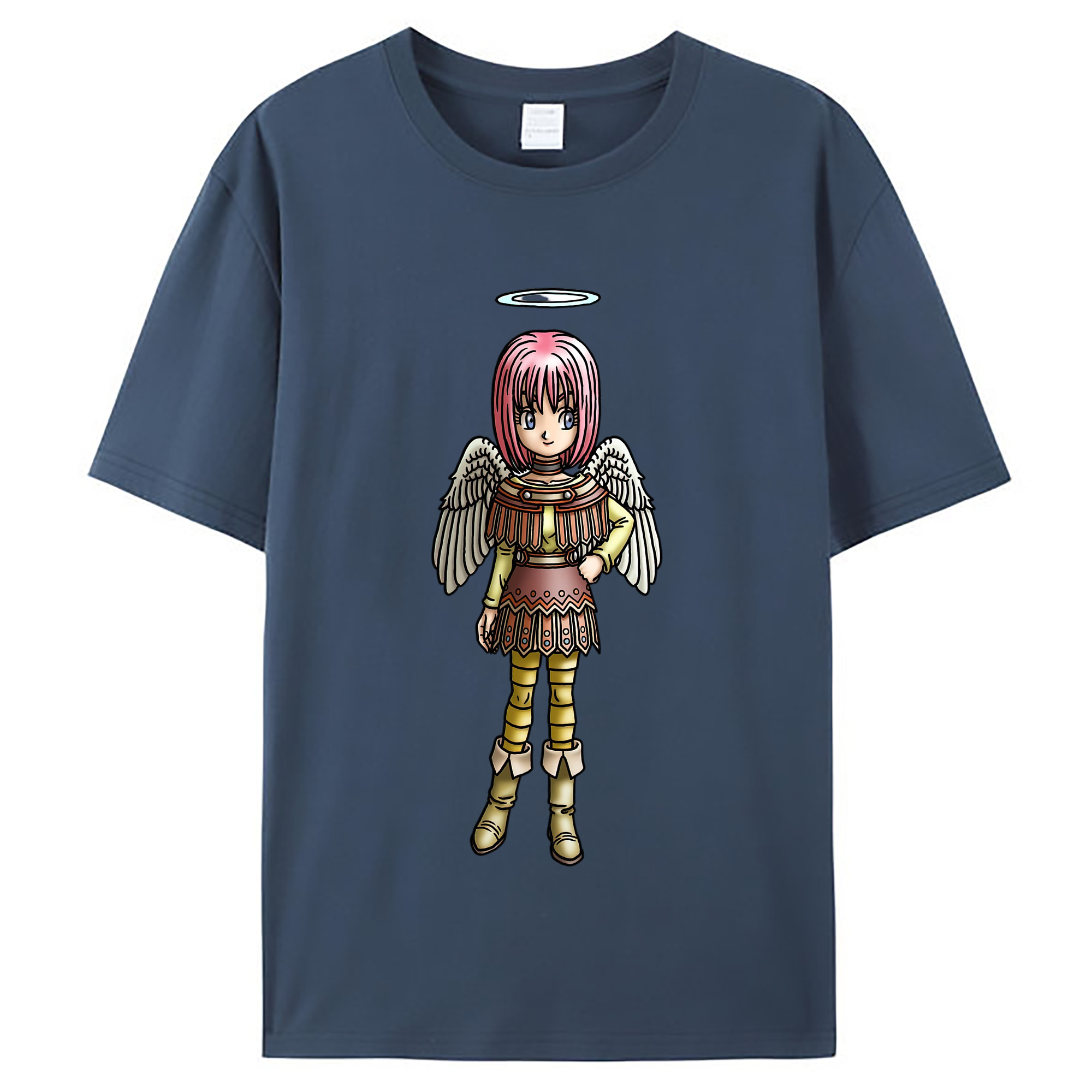 （画像用） ドラゴンクエスト Doragon Kuesuto Dragon Quest レディースカジュアルプリントTシャツ（綿100％）