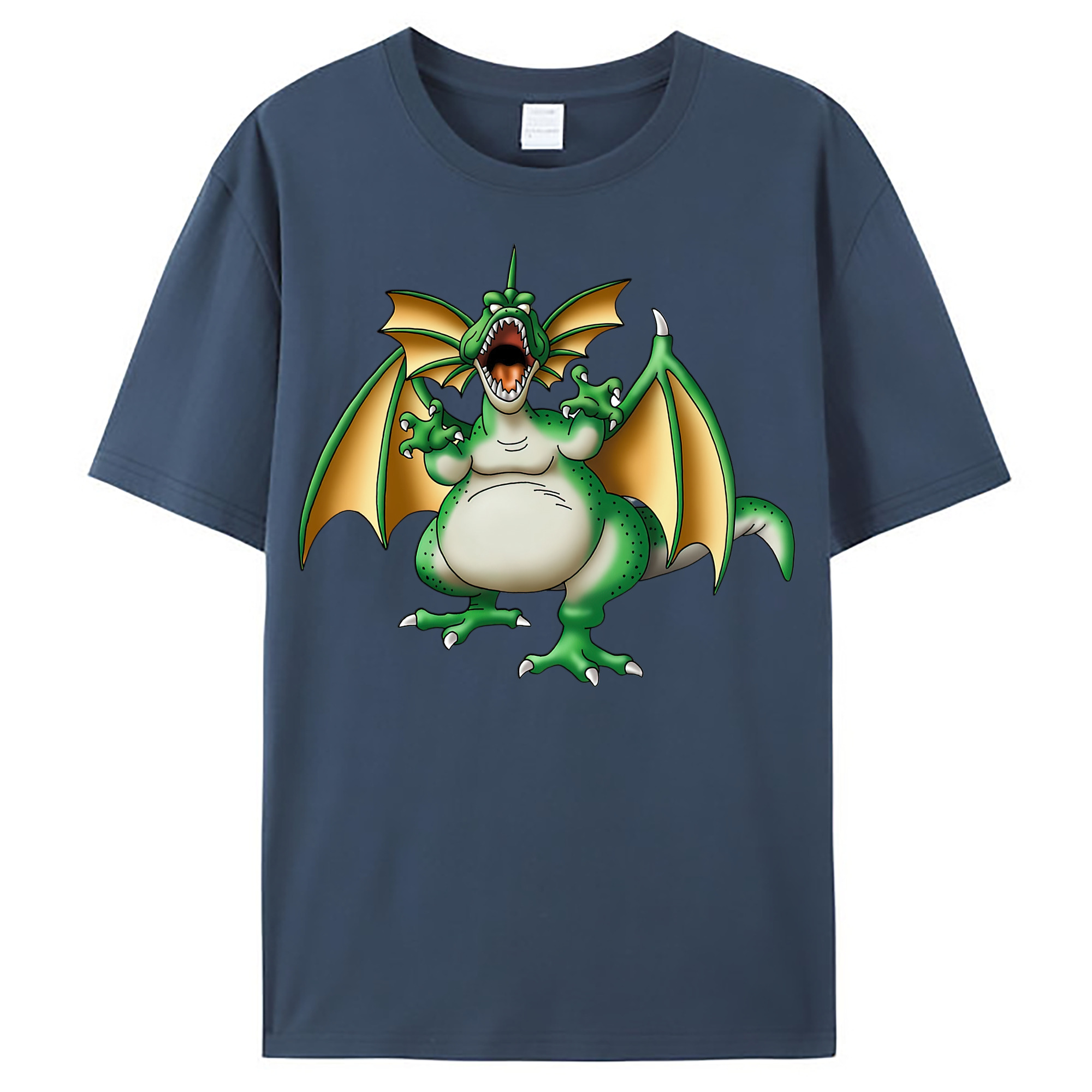 （画像用） ドラゴンクエスト Doragon Kuesuto Dragon Quest レディースカジュアルプリントTシャツ（綿100％）