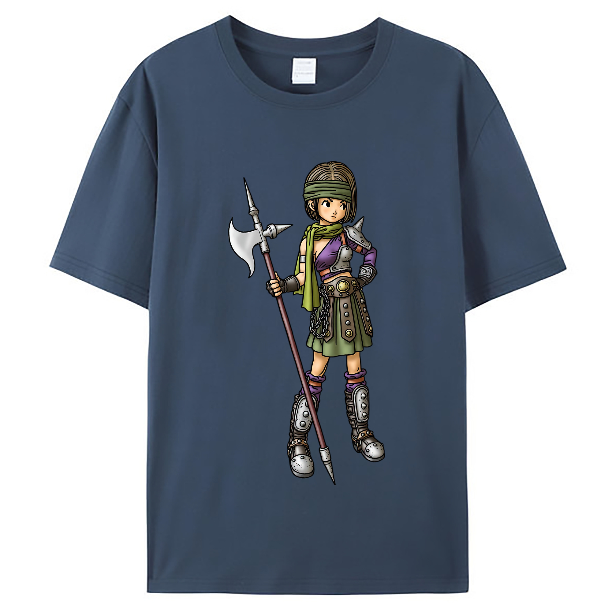（画像用） ドラゴンクエスト Doragon Kuesuto Dragon Quest レディースカジュアルプリントTシャツ（綿100％）
