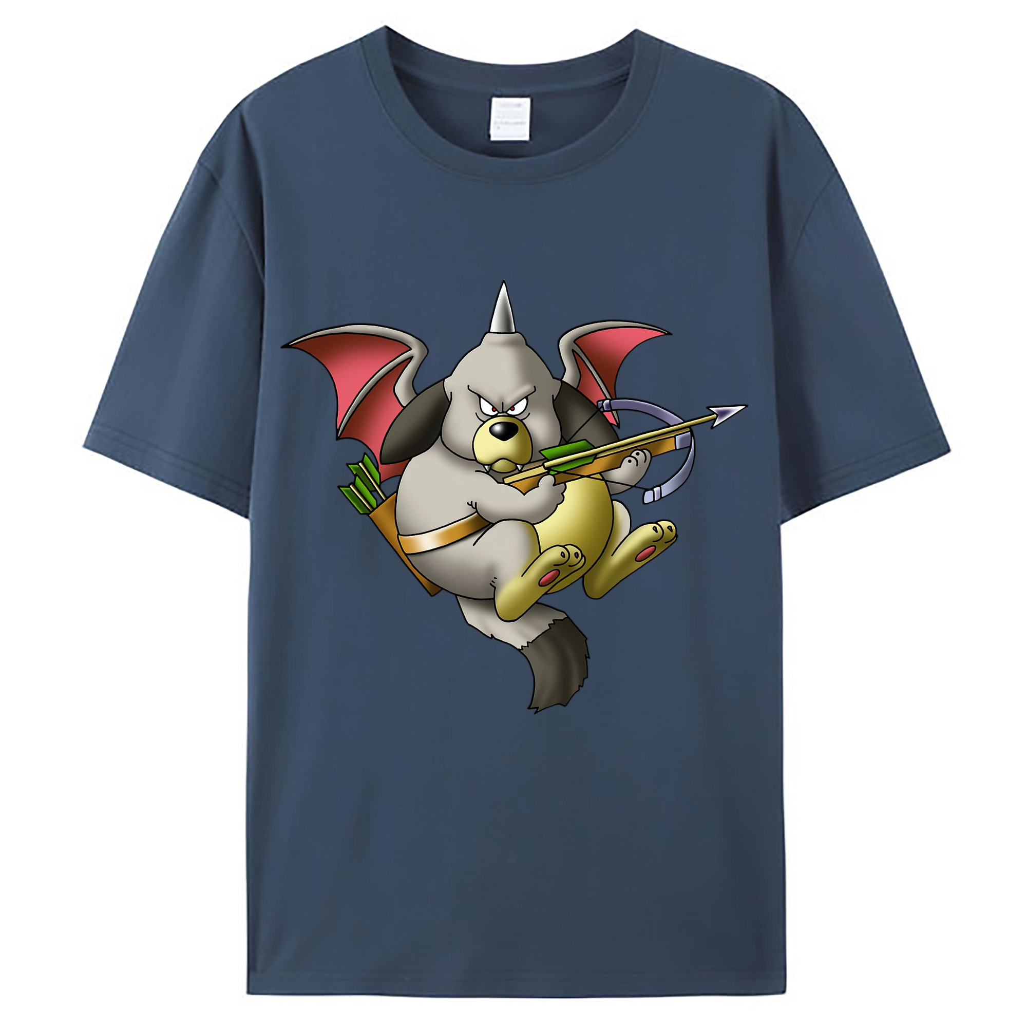 （画像用） ドラゴンクエスト Doragon Kuesuto Dragon Quest レディースカジュアルプリントTシャツ（綿100％）