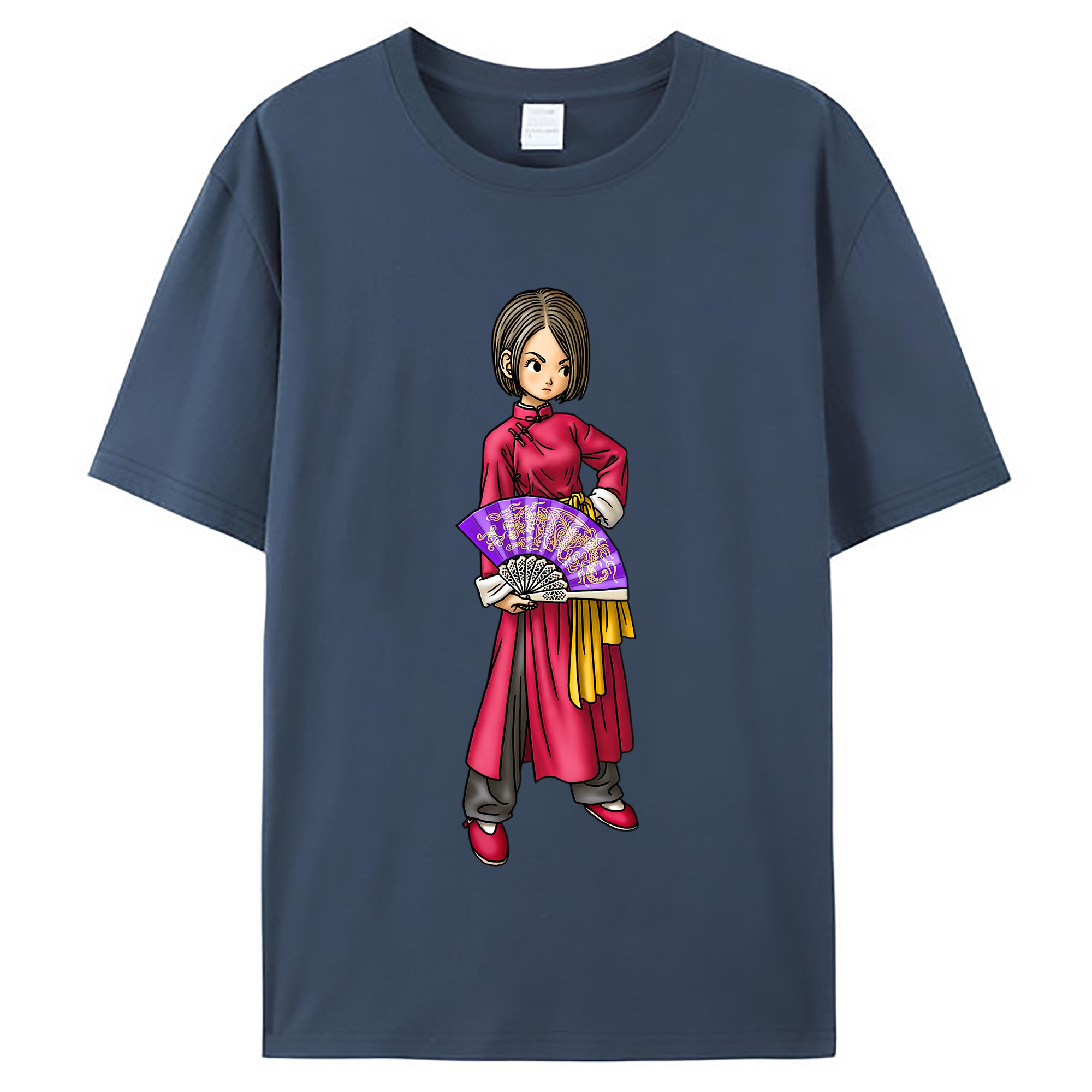 （画像用） ドラゴンクエスト Doragon Kuesuto Dragon Quest レディースカジュアルプリントTシャツ（綿100％）