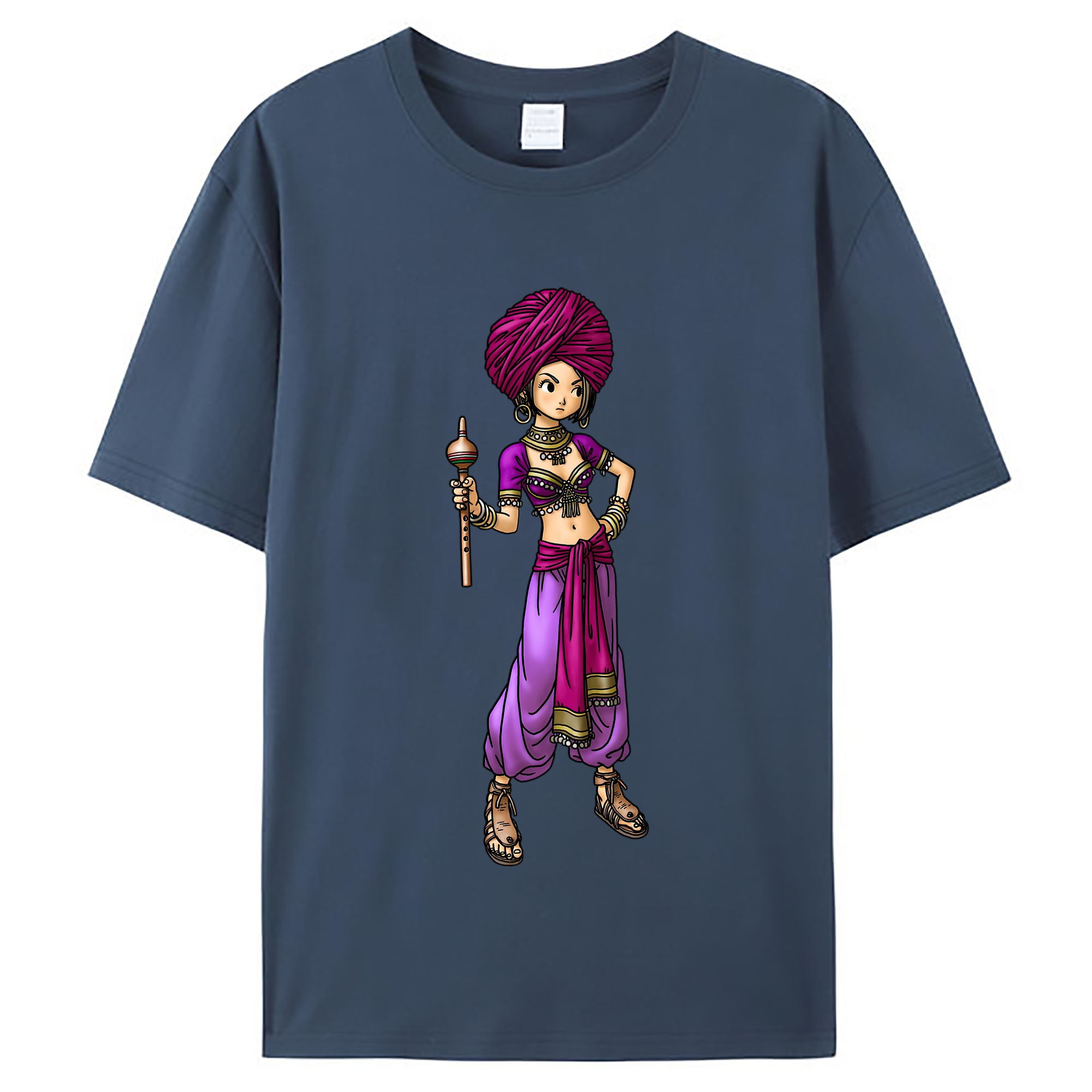 （画像用） ドラゴンクエスト Doragon Kuesuto Dragon Quest レディースカジュアルプリントTシャツ（綿100％）