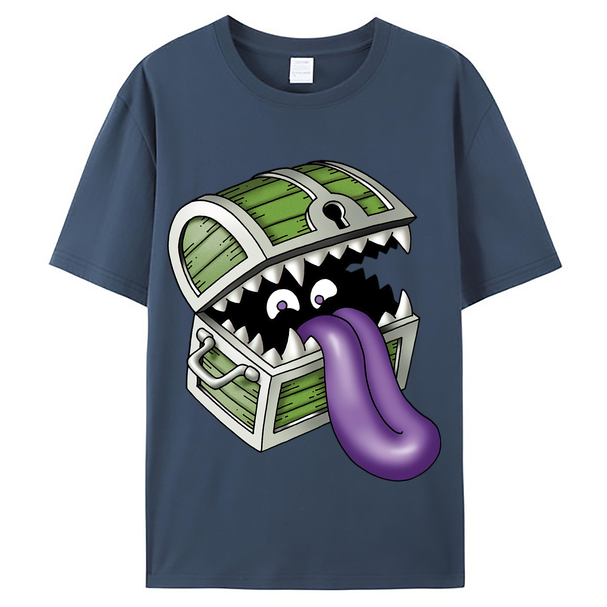 （画像用） ドラゴンクエスト Doragon Kuesuto Dragon Quest レディースカジュアルプリントTシャツ（綿100％）