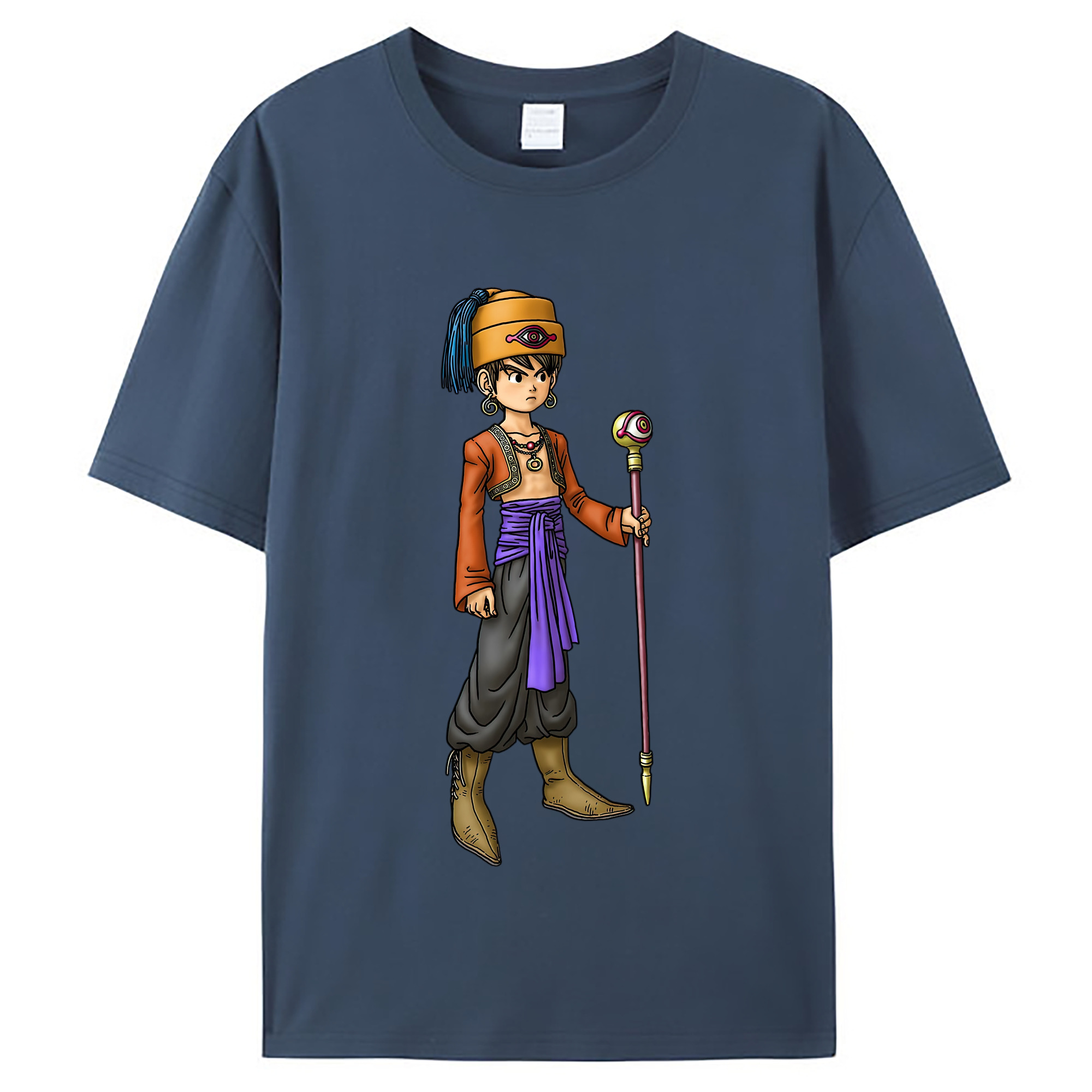 （画像用） ドラゴンクエスト Doragon Kuesuto Dragon Quest レディースカジュアルプリントTシャツ（綿100％）
