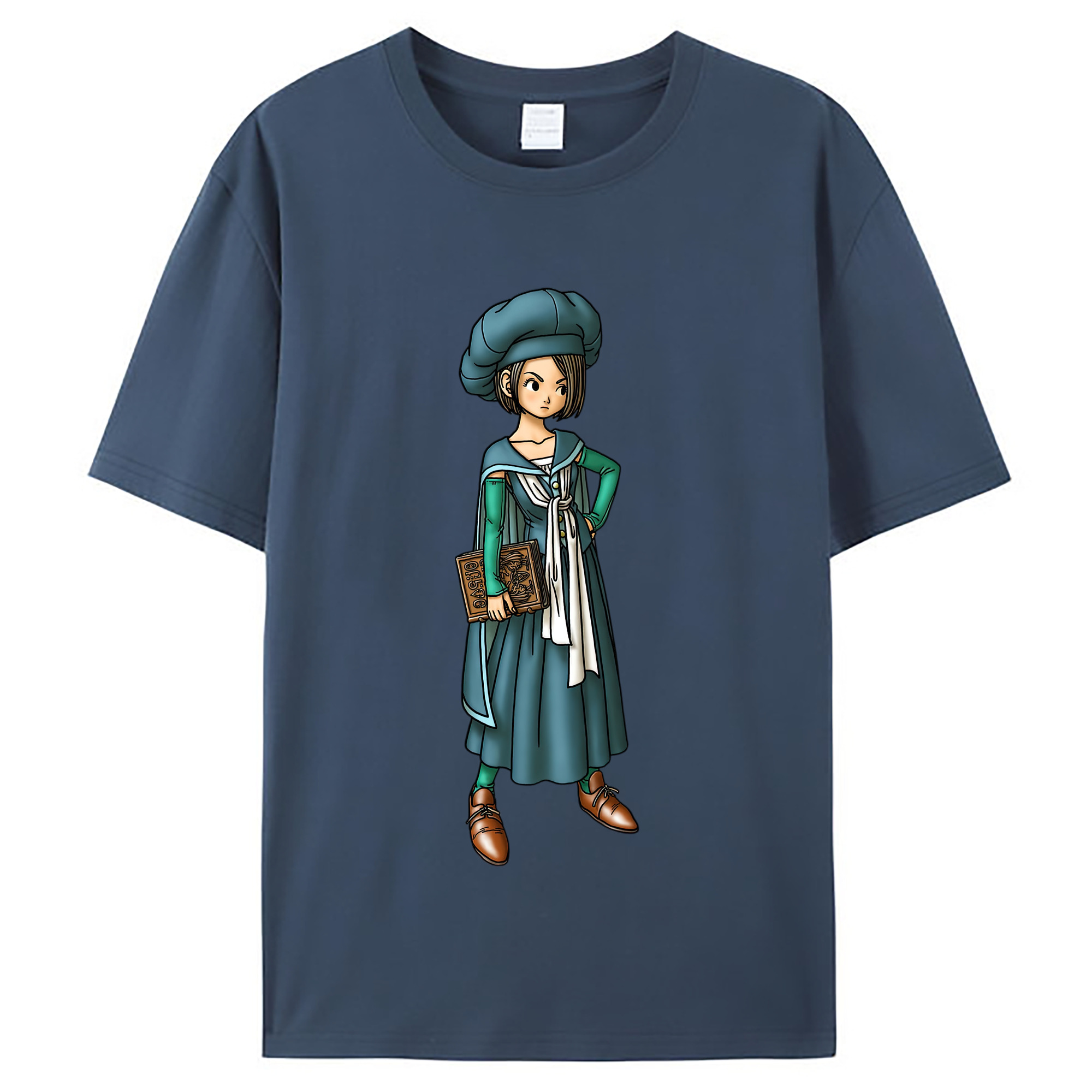 （画像用） ドラゴンクエスト Doragon Kuesuto Dragon Quest レディースカジュアルプリントTシャツ（綿100％）
