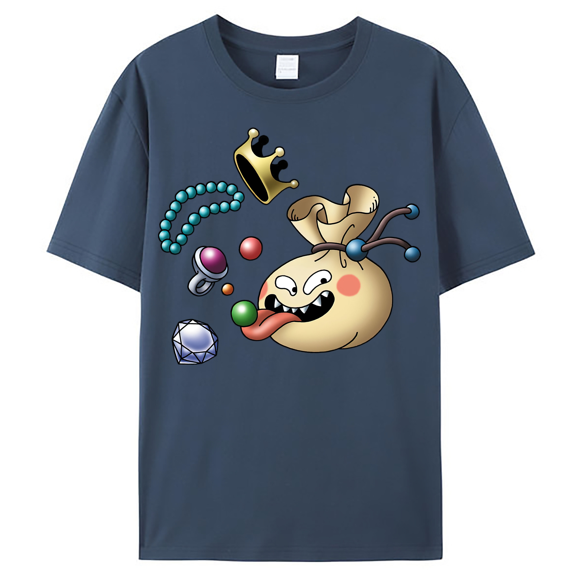 （画像用） ドラゴンクエスト Doragon Kuesuto Dragon Quest レディースカジュアルプリントTシャツ（綿100％）