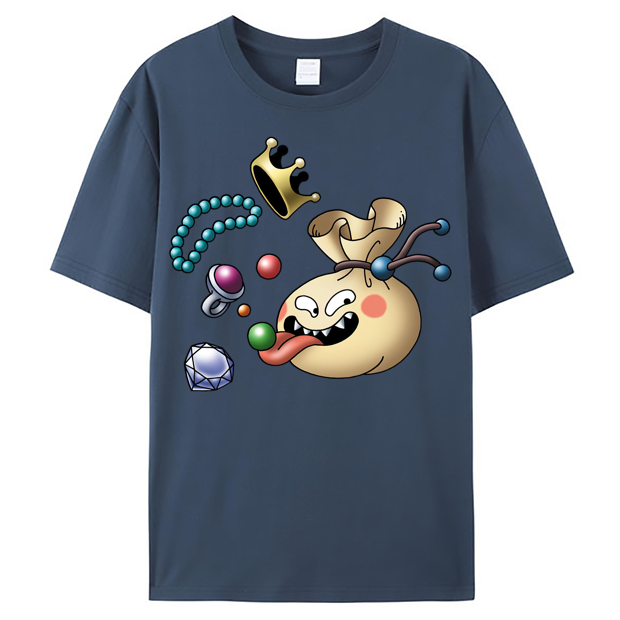 （画像用） ドラゴンクエスト Doragon Kuesuto Dragon Quest レディースカジュアルプリントTシャツ（綿100％）