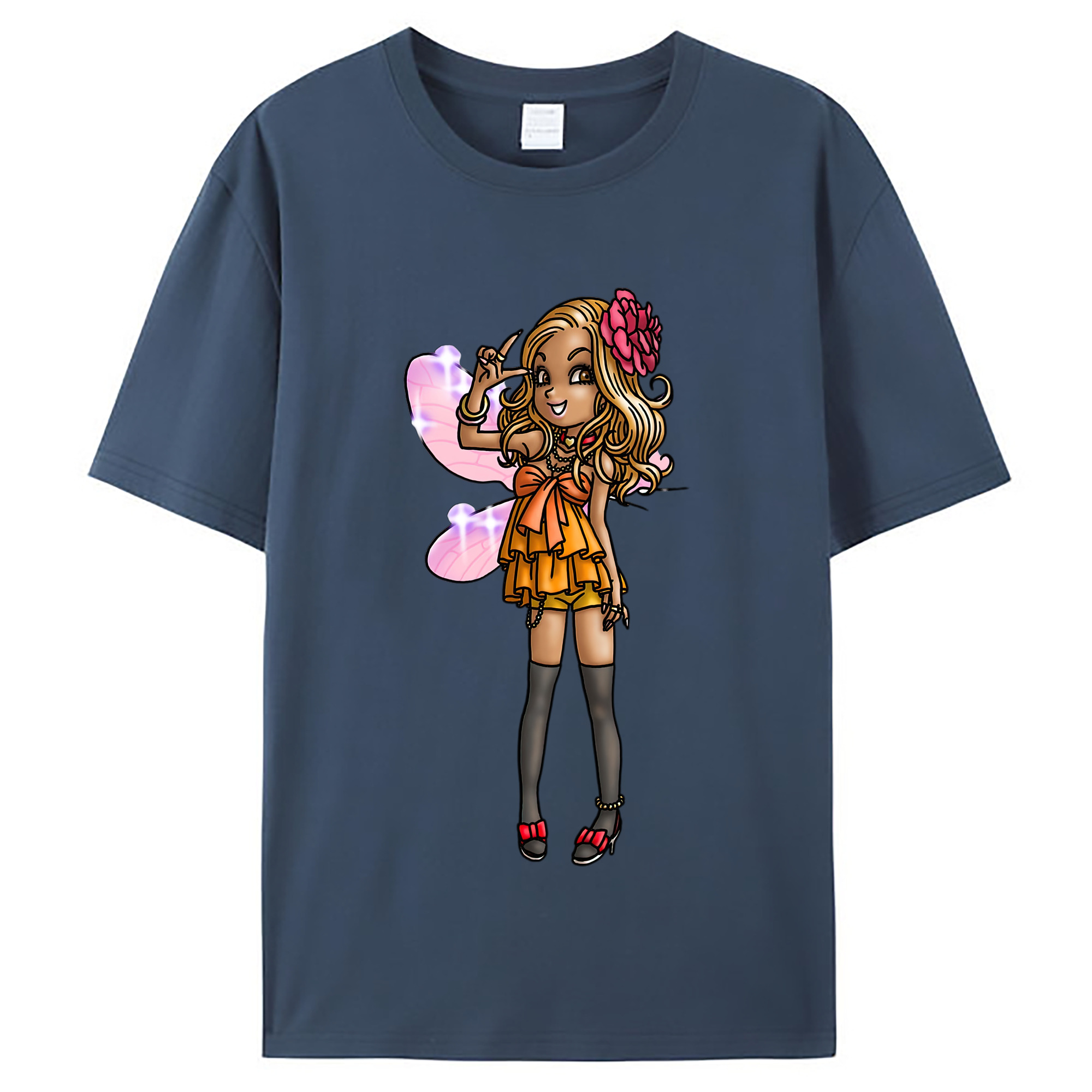 （画像用） ドラゴンクエスト Doragon Kuesuto Dragon Quest レディースカジュアルプリントTシャツ（綿100％）