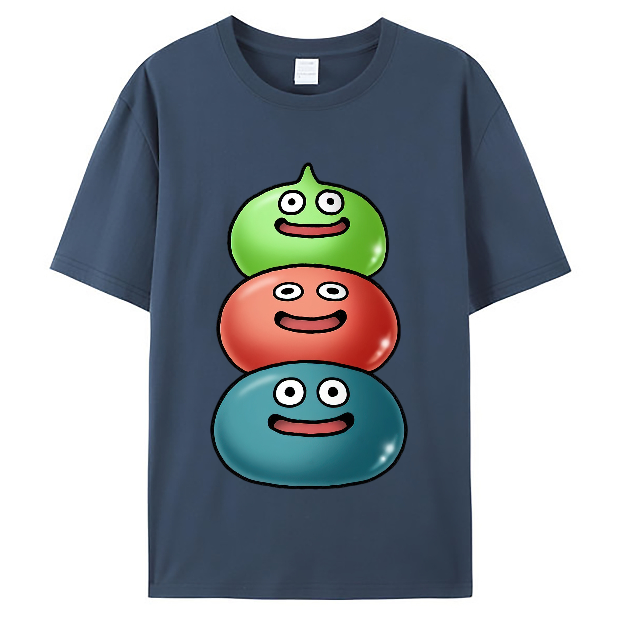 （画像用） ドラゴンクエスト Doragon Kuesuto Dragon Quest レディースカジュアルプリントTシャツ（綿100％）