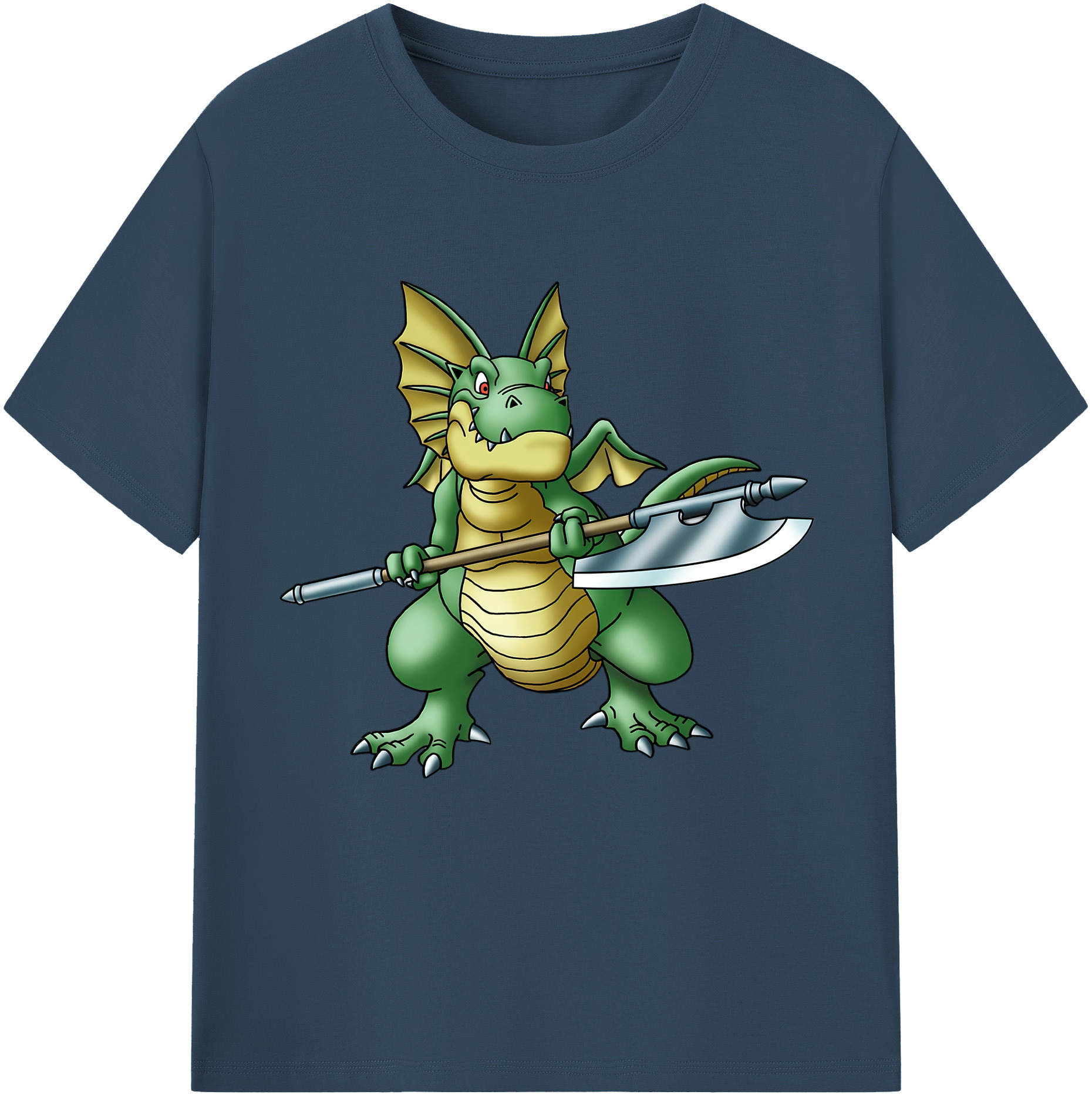 （画像用） ドラゴンクエスト Doragon Kuesuto Dragon Quest レディースカジュアルプリントTシャツ（綿100％）