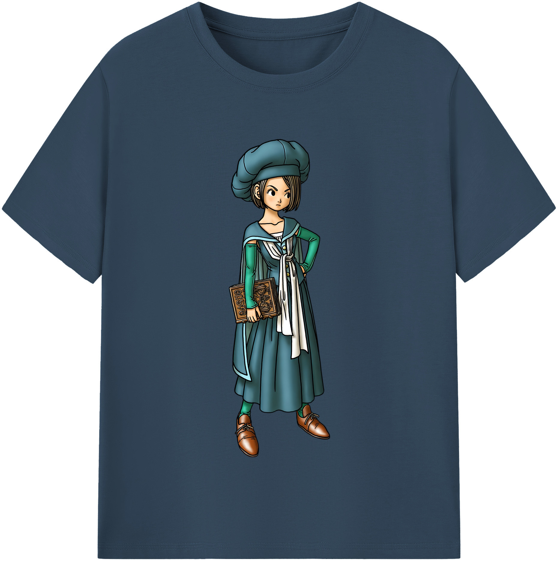 （画像用） ドラゴンクエスト Doragon Kuesuto Dragon Quest レディースカジュアルプリントTシャツ（綿100％）