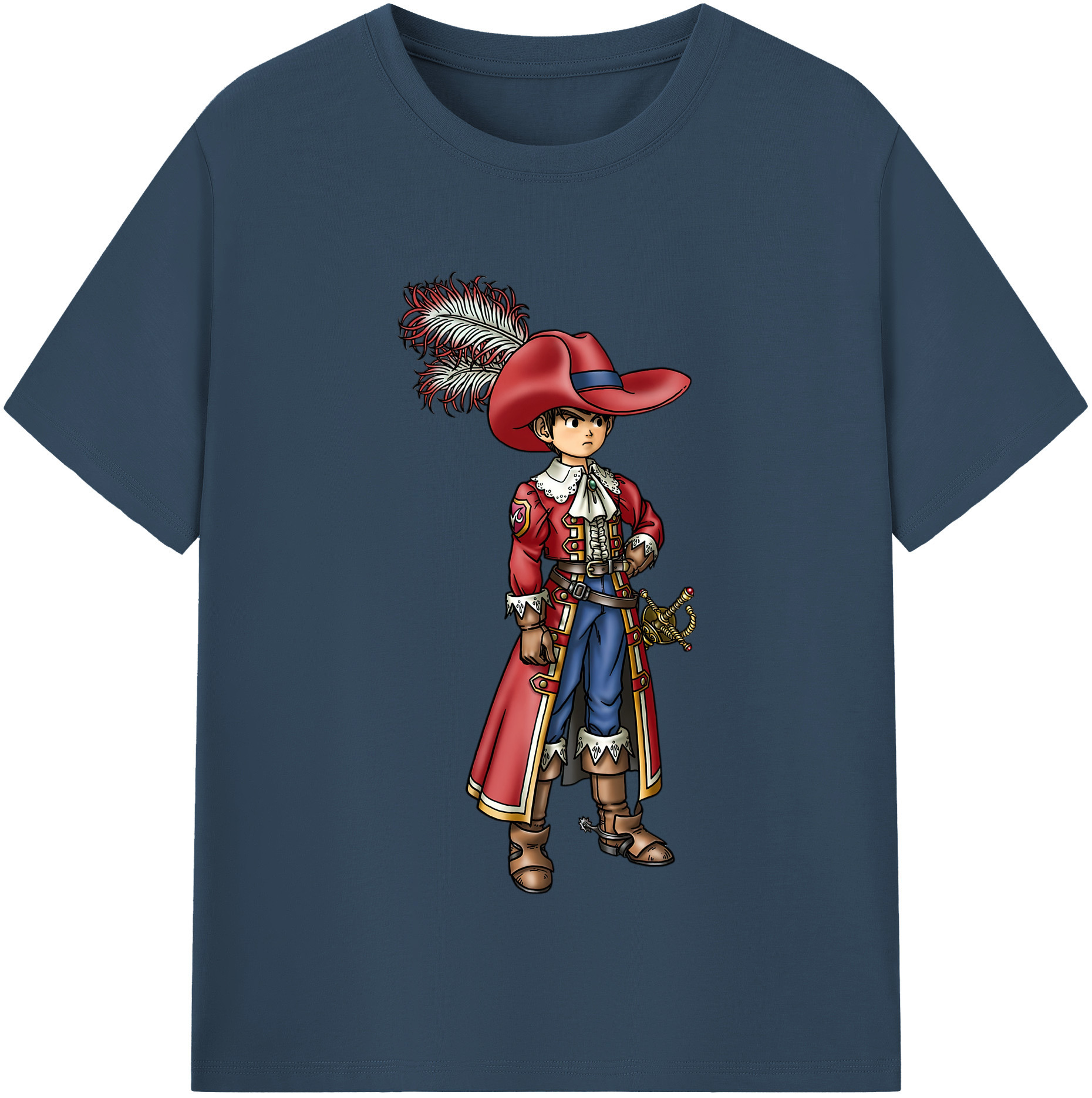（画像用） ドラゴンクエスト Doragon Kuesuto Dragon Quest レディースカジュアルプリントTシャツ（綿100％）