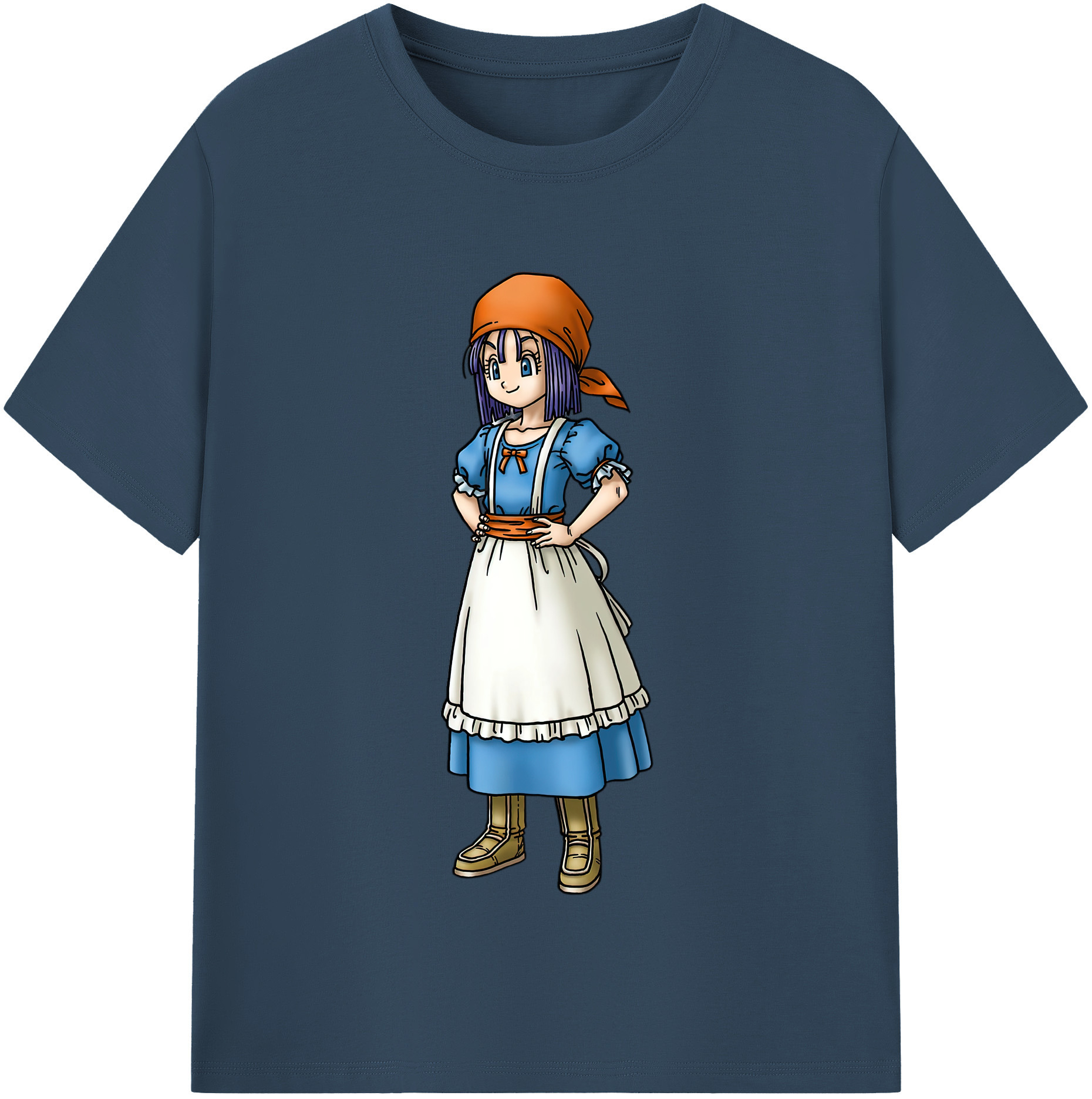 （画像用） ドラゴンクエスト Doragon Kuesuto Dragon Quest レディースカジュアルプリントTシャツ（綿100％）