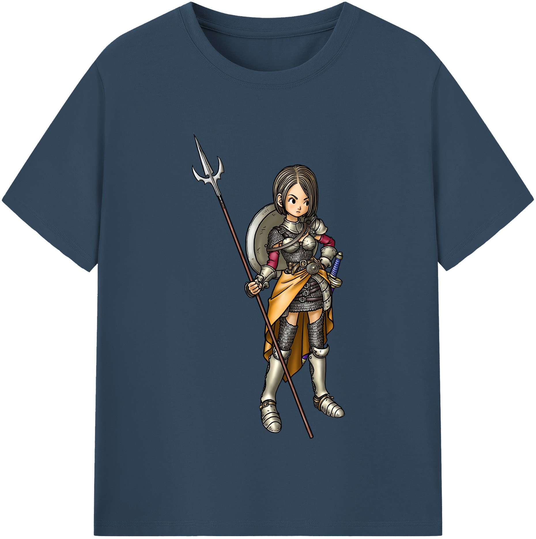 （画像用） ドラゴンクエスト Doragon Kuesuto Dragon Quest レディースカジュアルプリントTシャツ（綿100％）