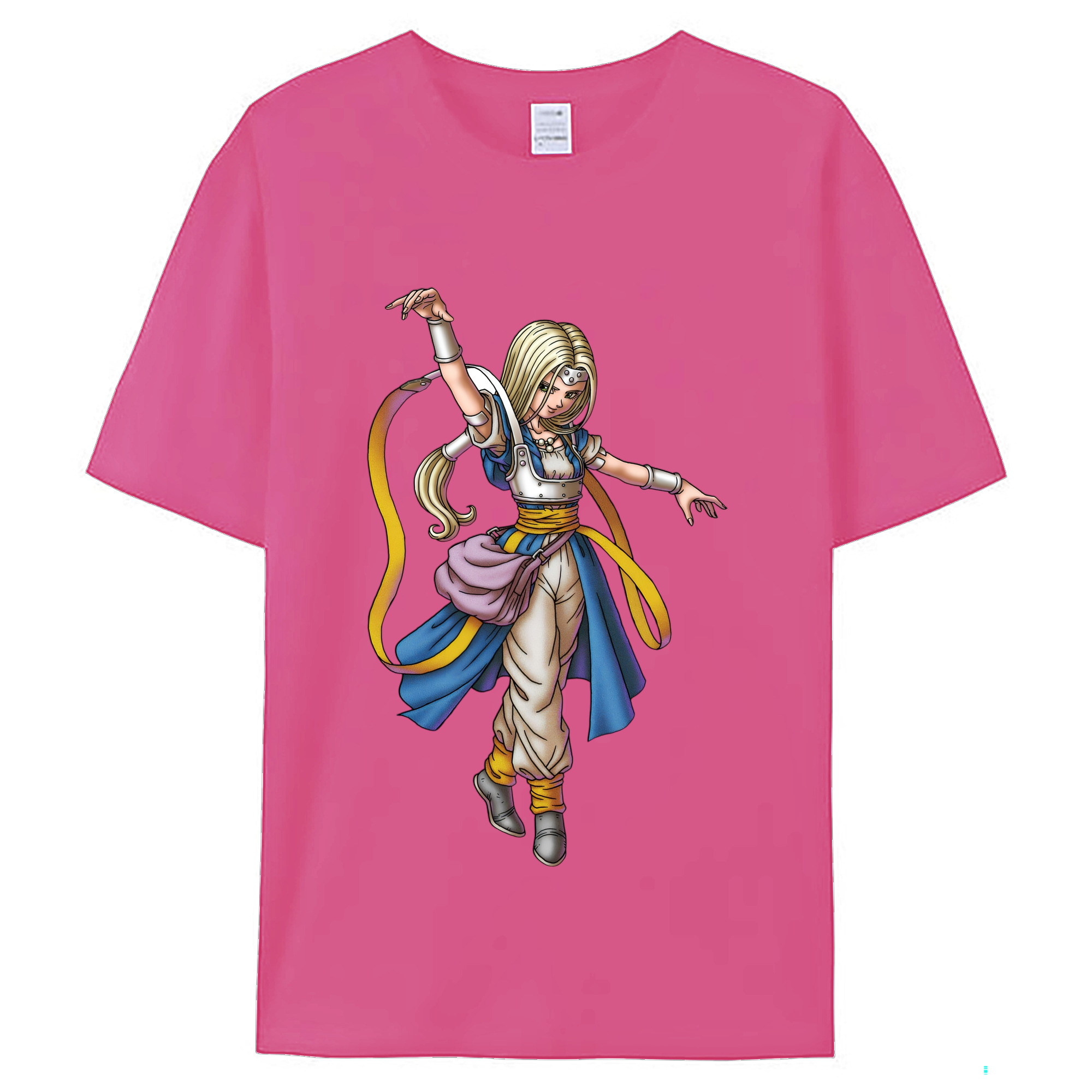 （画像用） ドラゴンクエスト Doragon Kuesuto Dragon Quest レディースカジュアルプリントTシャツ（綿100％）