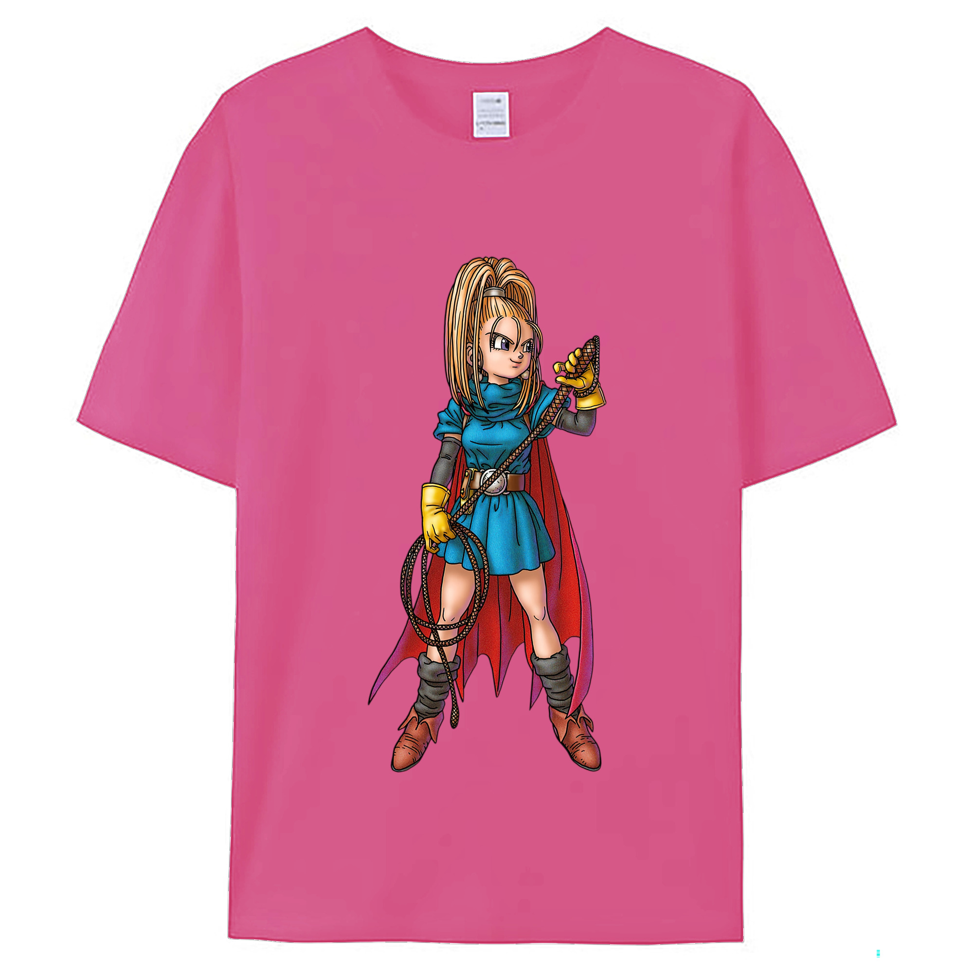 （画像用） ドラゴンクエスト Doragon Kuesuto Dragon Quest レディースカジュアルプリントTシャツ（綿100％）