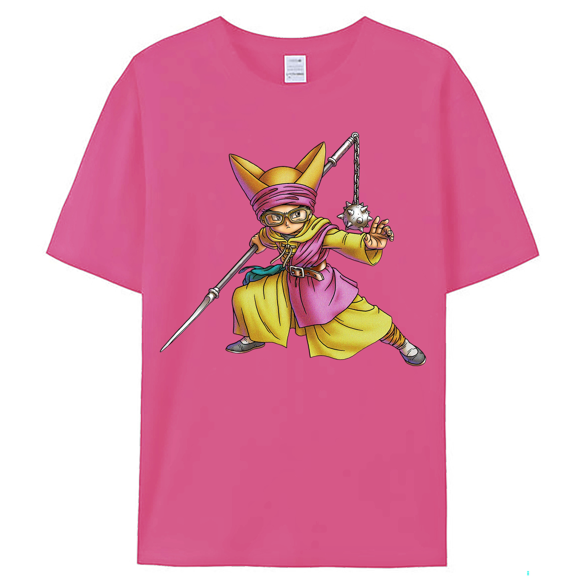 （画像用） ドラゴンクエスト Doragon Kuesuto Dragon Quest レディースカジュアルプリントTシャツ（綿100％）