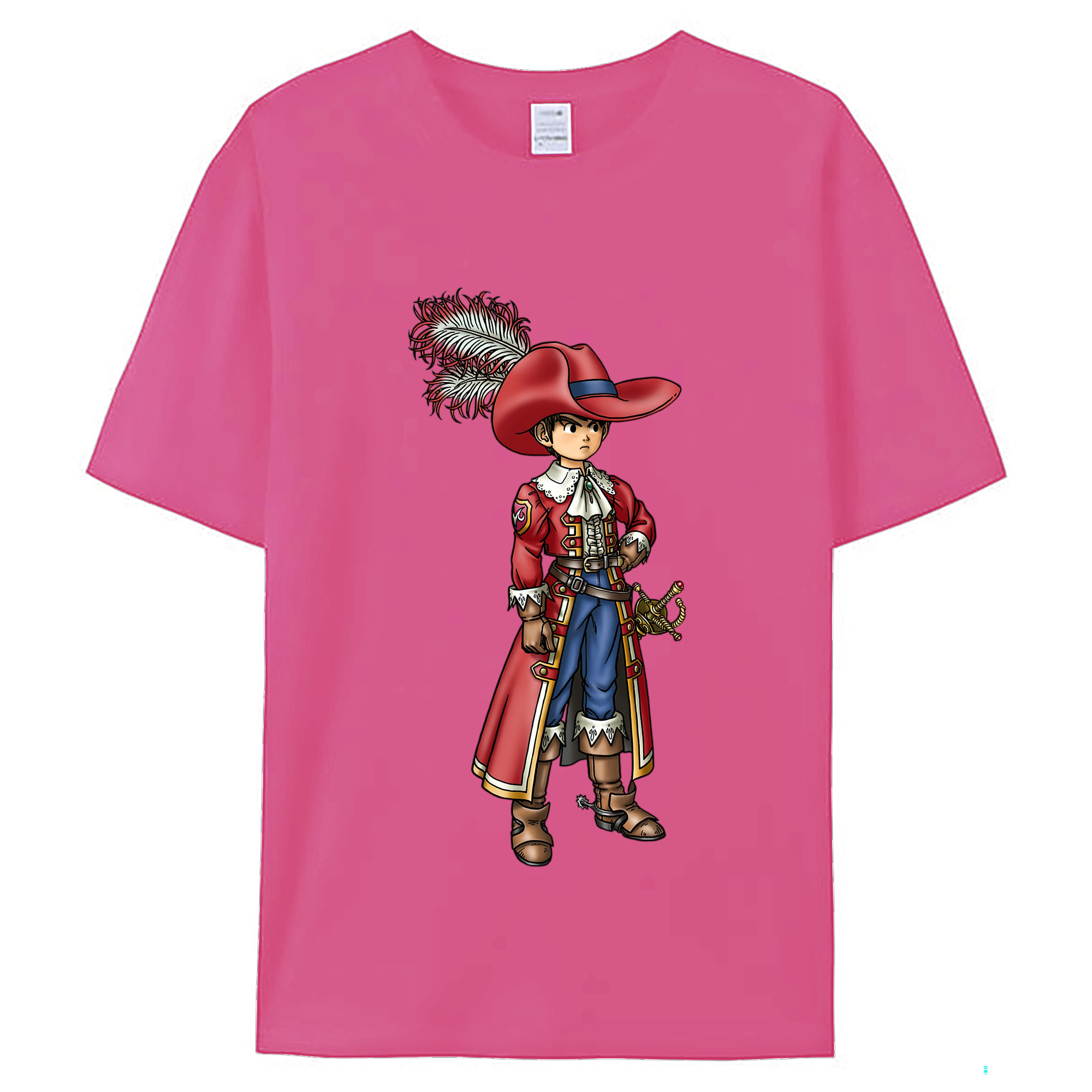 （画像用） ドラゴンクエスト Doragon Kuesuto Dragon Quest レディースカジュアルプリントTシャツ（綿100％）