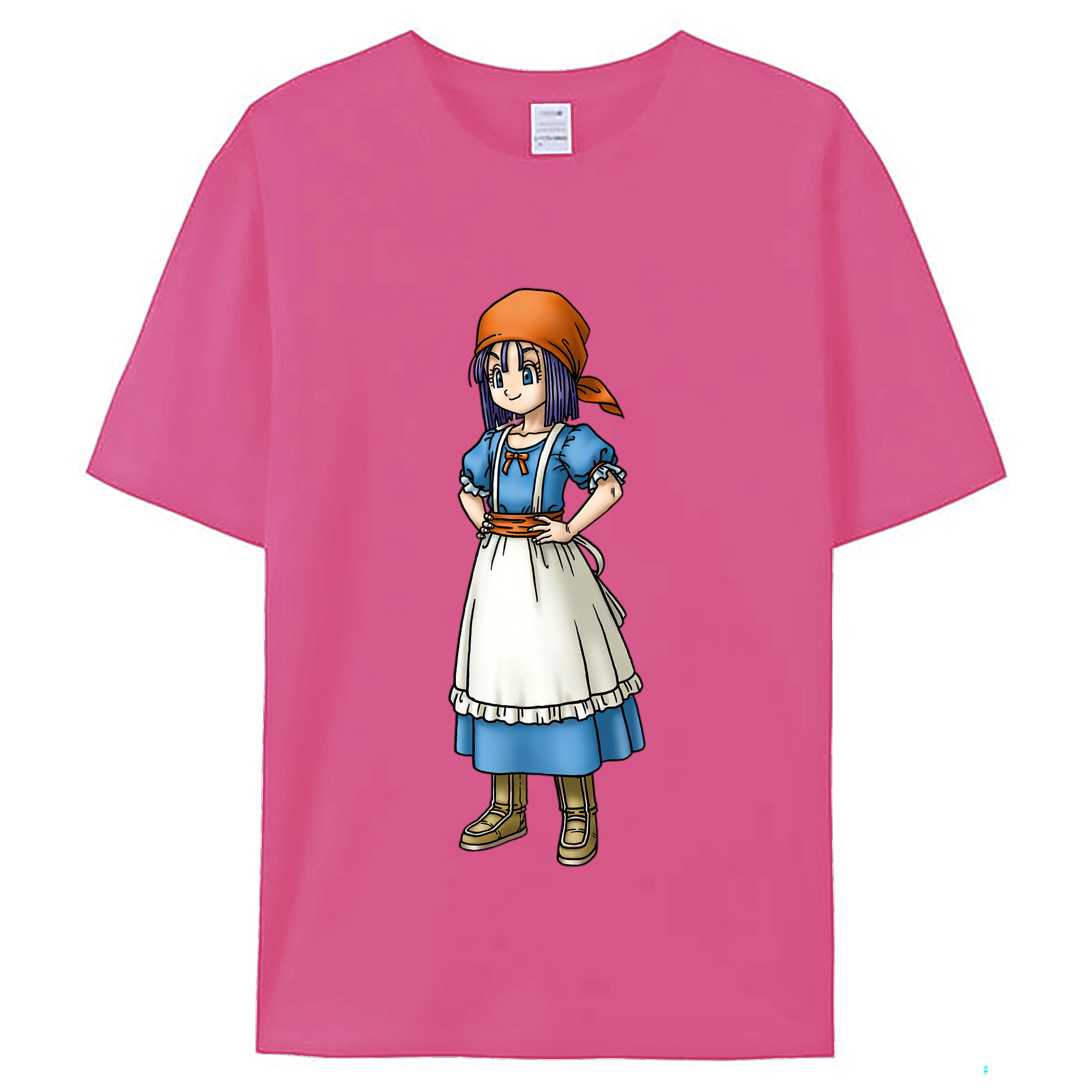 （画像用） ドラゴンクエスト Doragon Kuesuto Dragon Quest レディースカジュアルプリントTシャツ（綿100％）