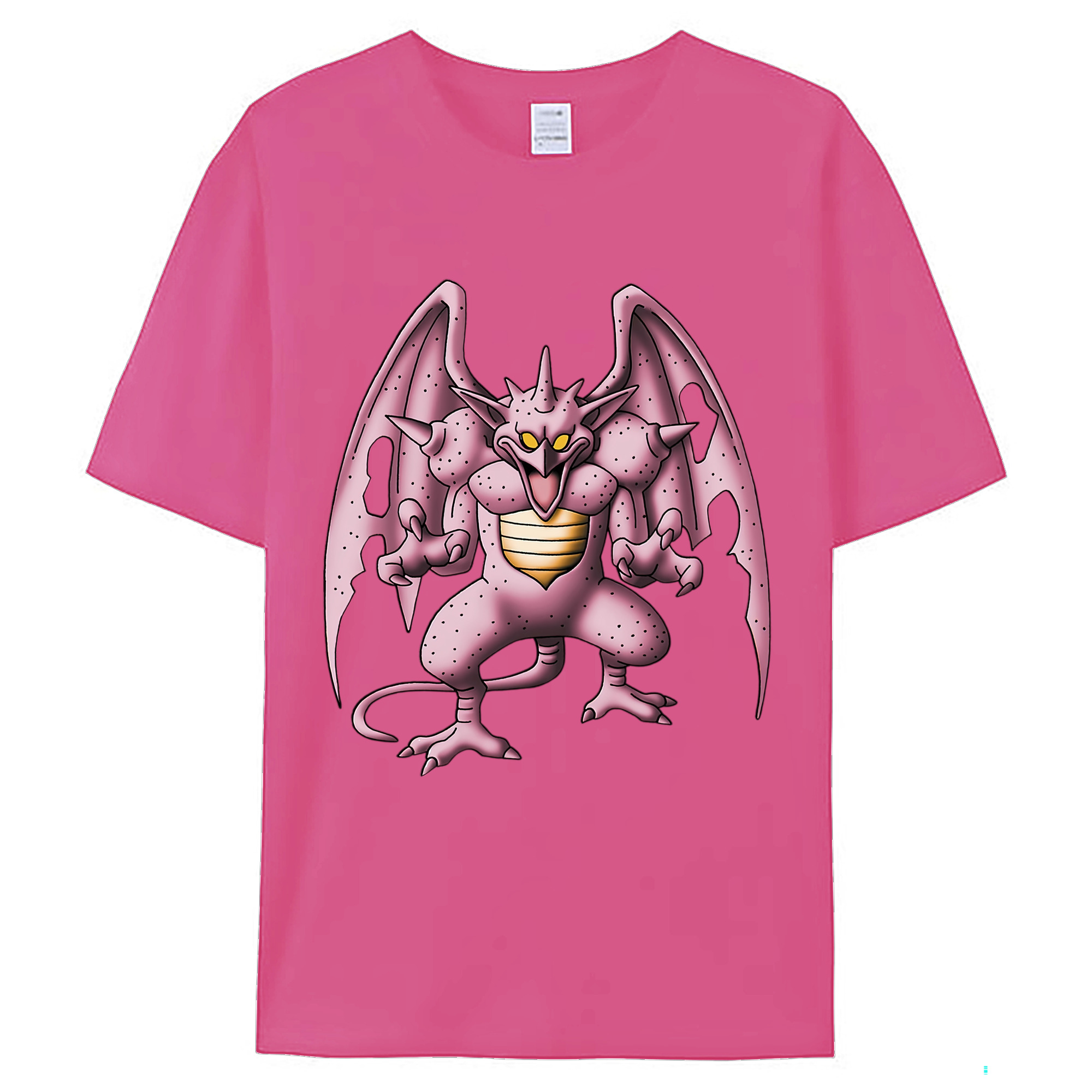 （画像用） ドラゴンクエスト Doragon Kuesuto Dragon Quest レディースカジュアルプリントTシャツ（綿100％）