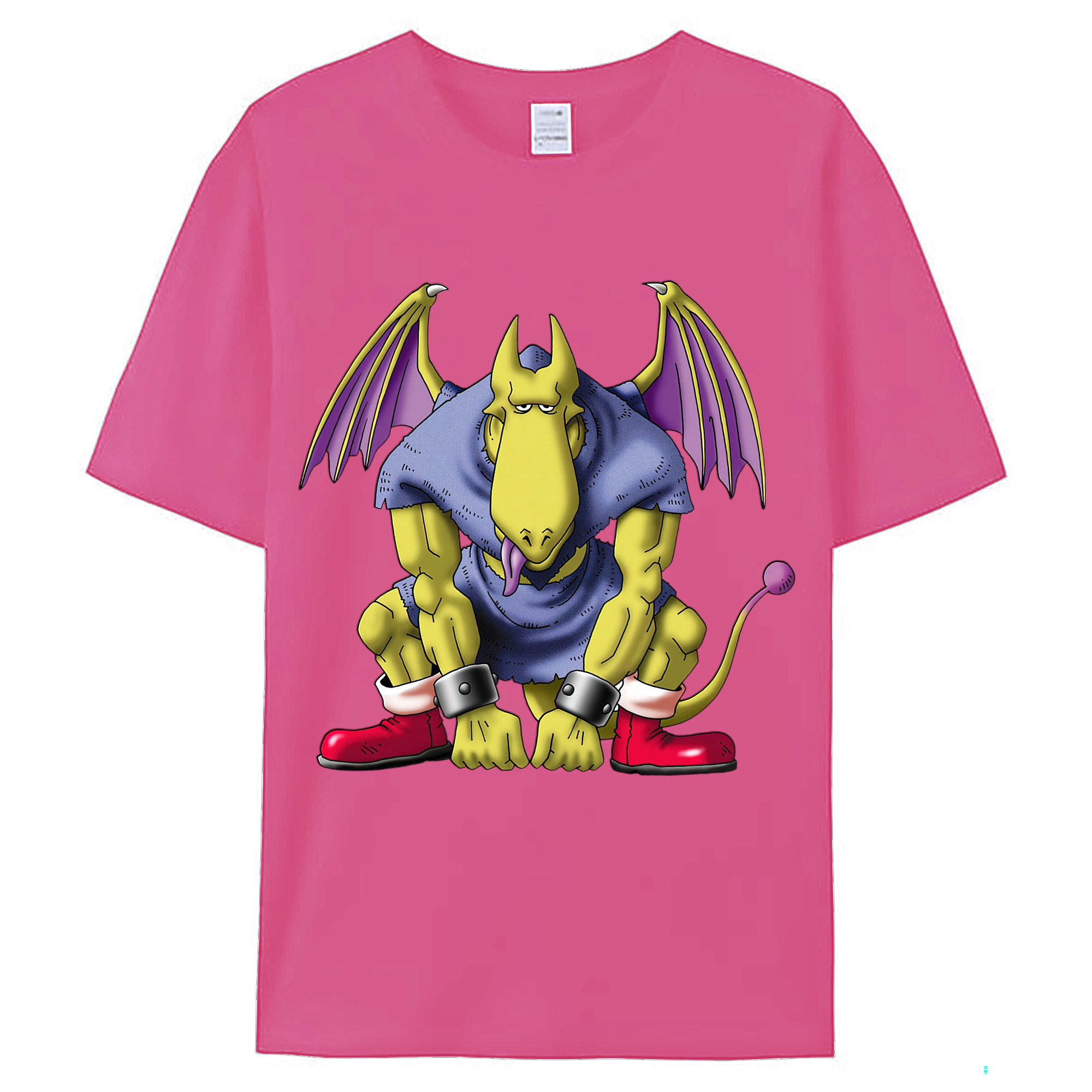 （画像用） ドラゴンクエスト Doragon Kuesuto Dragon Quest レディースカジュアルプリントTシャツ（綿100％）