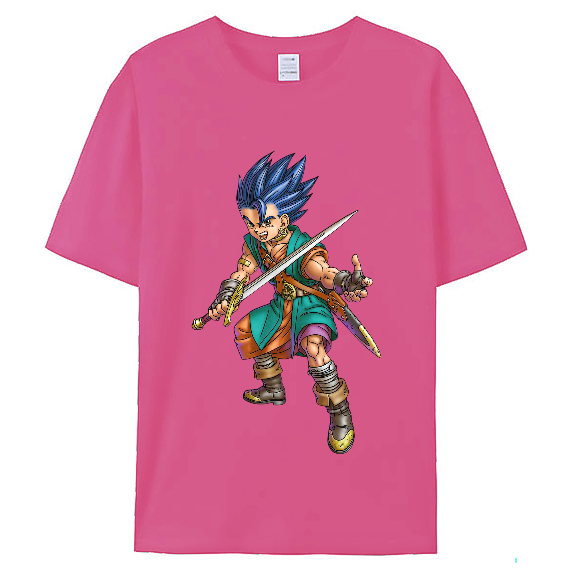 （画像用） ドラゴンクエスト Doragon Kuesuto Dragon Quest レディースカジュアルプリントTシャツ（綿100％）