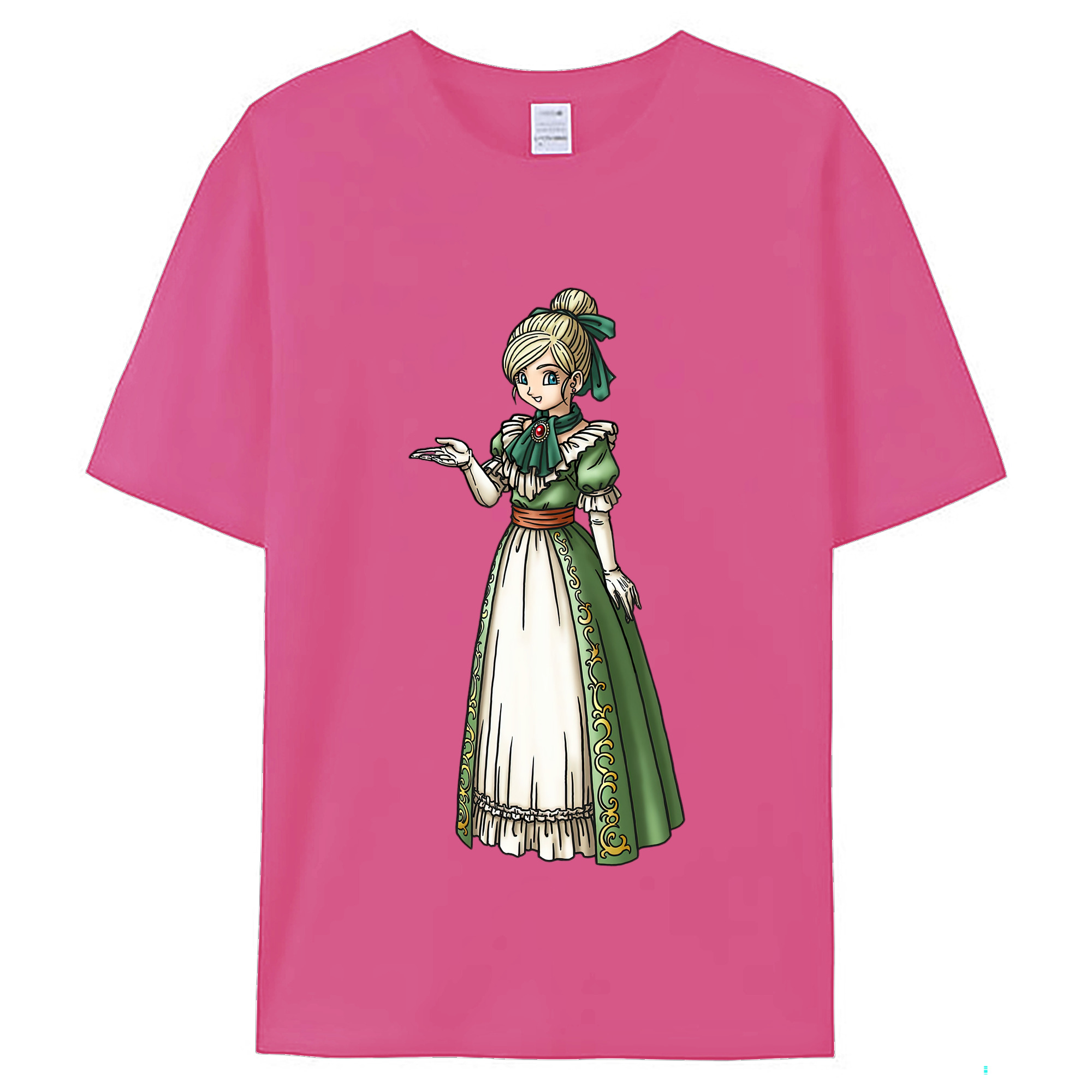 （画像用） ドラゴンクエスト Doragon Kuesuto Dragon Quest レディースカジュアルプリントTシャツ（綿100％）