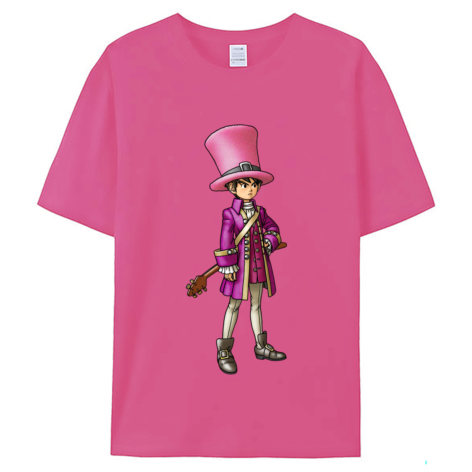 （画像用） ドラゴンクエスト Doragon Kuesuto Dragon Quest レディースカジュアルプリントTシャツ（綿100％）