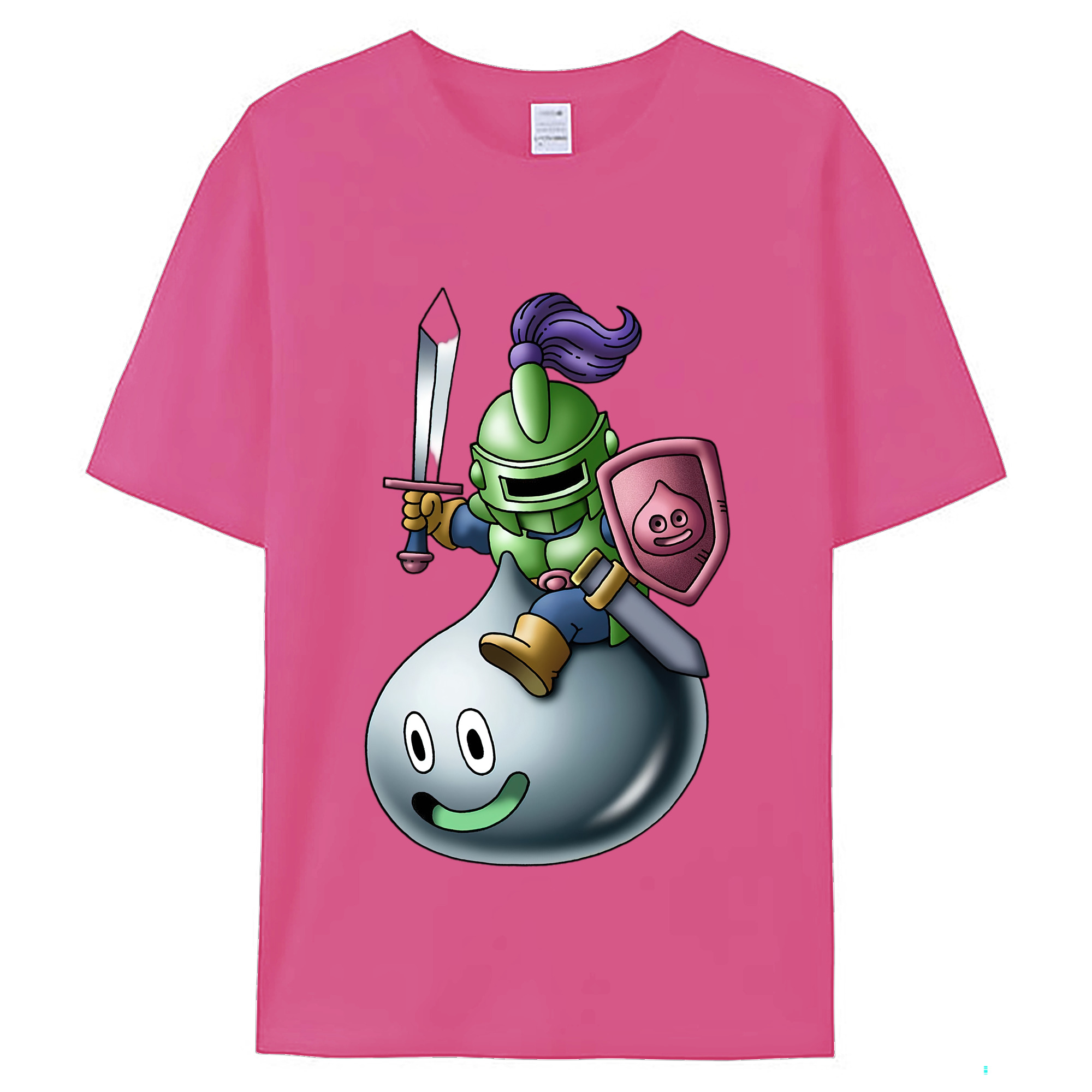 （画像用） ドラゴンクエスト Doragon Kuesuto Dragon Quest レディースカジュアルプリントTシャツ（綿100％）