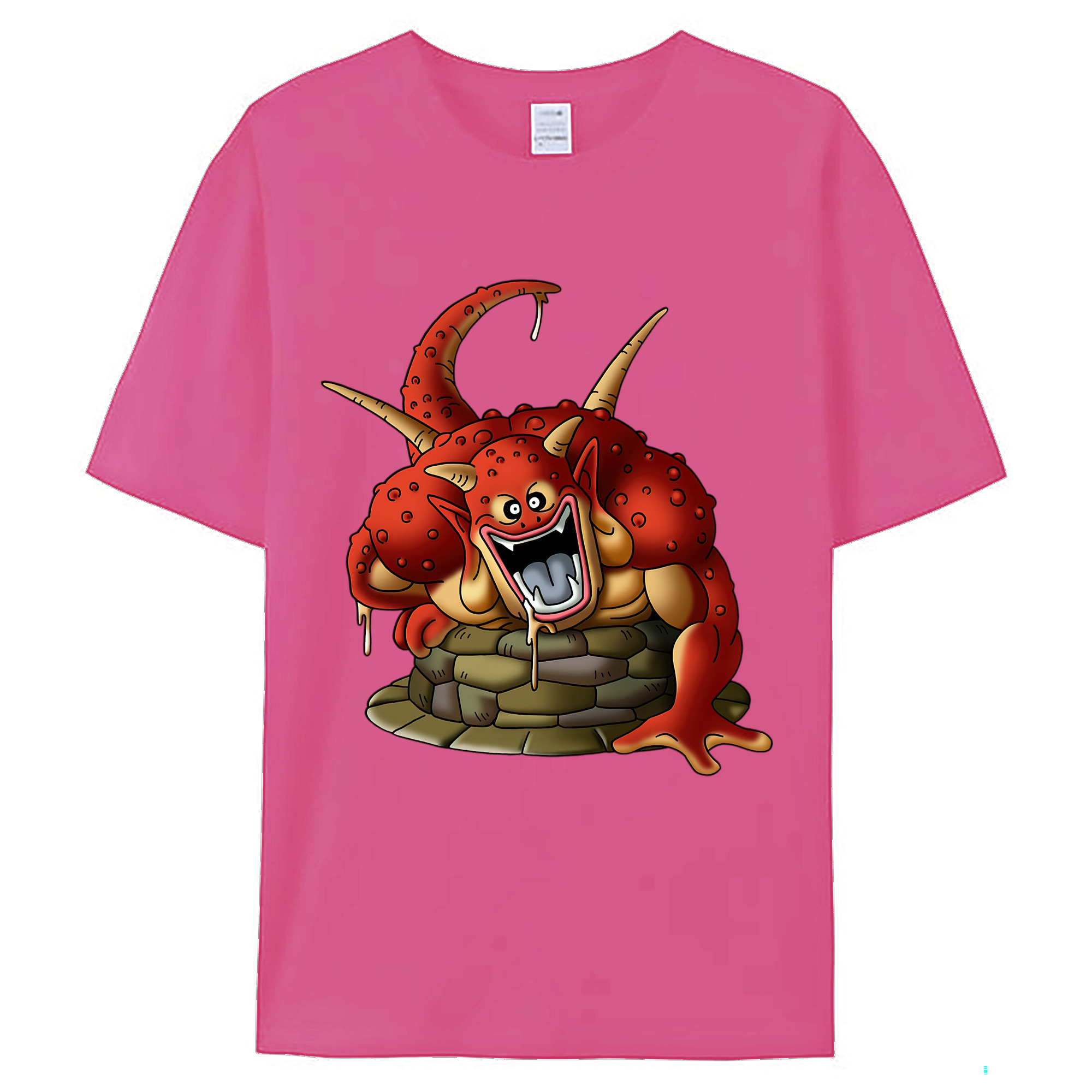 （画像用） ドラゴンクエスト Doragon Kuesuto Dragon Quest レディースカジュアルプリントTシャツ（綿100％）