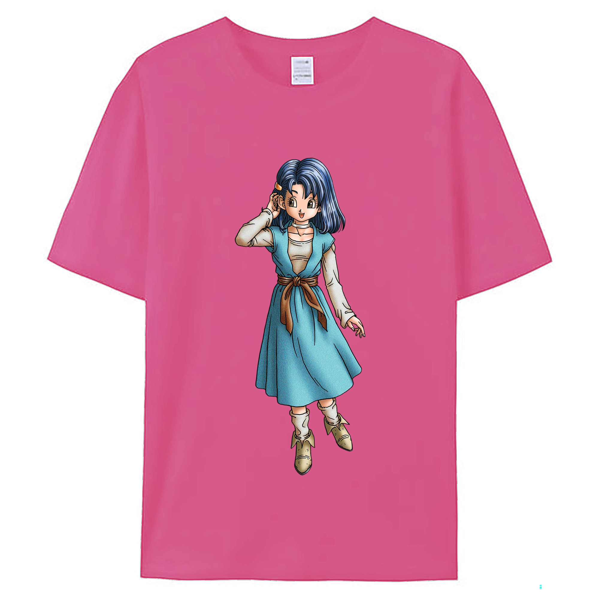 （画像用） ドラゴンクエスト Doragon Kuesuto Dragon Quest レディースカジュアルプリントTシャツ（綿100％）