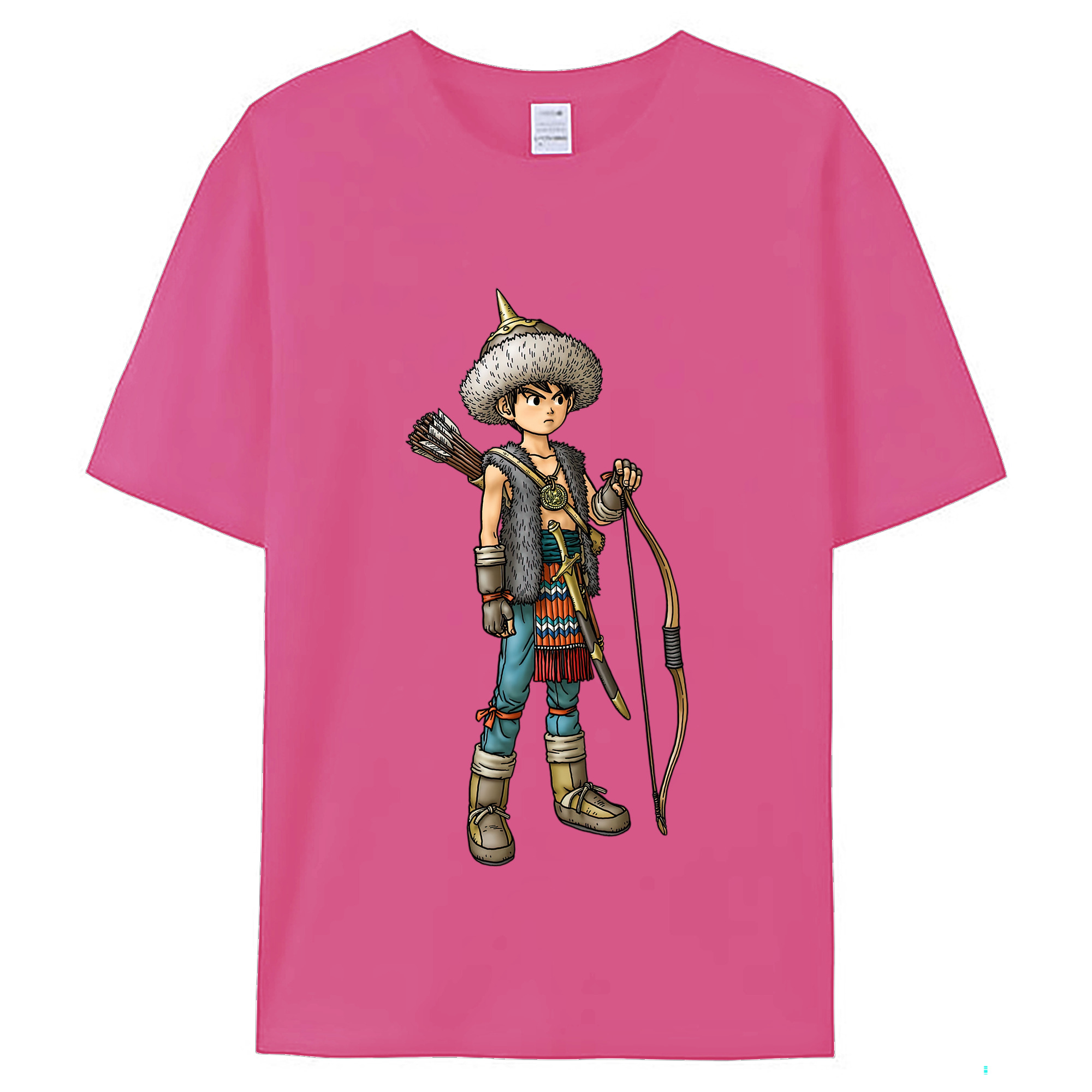 （画像用） ドラゴンクエスト Doragon Kuesuto Dragon Quest レディースカジュアルプリントTシャツ（綿100％）