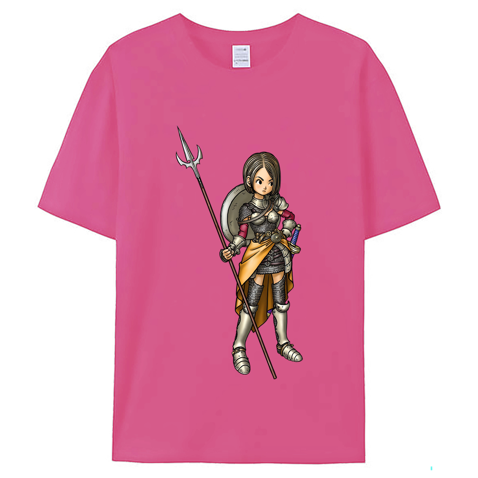 （画像用） ドラゴンクエスト Doragon Kuesuto Dragon Quest レディースカジュアルプリントTシャツ（綿100％）