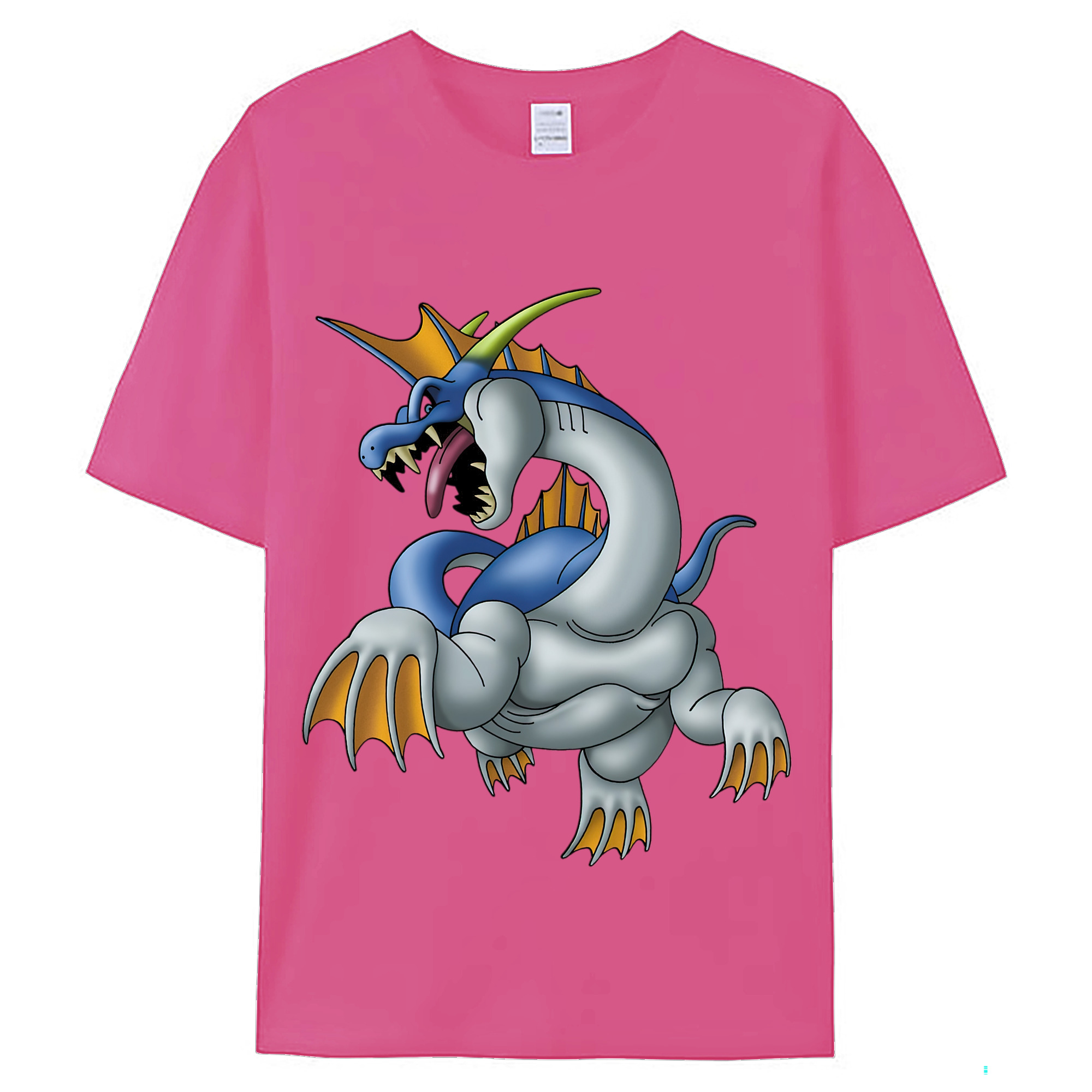 （画像用） ドラゴンクエスト Doragon Kuesuto Dragon Quest レディースカジュアルプリントTシャツ（綿100％）