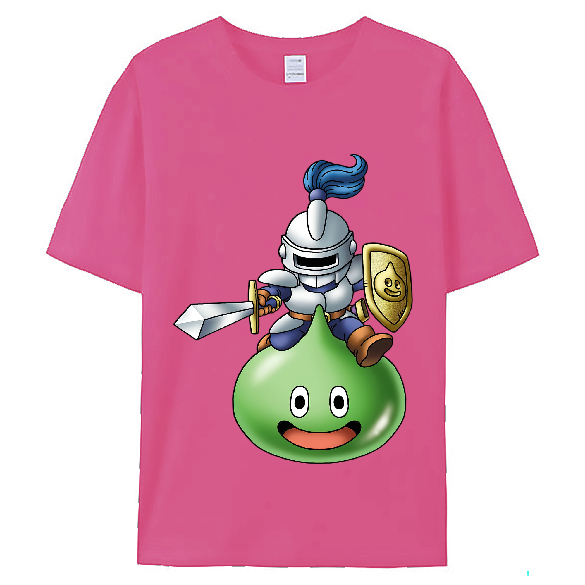 （画像用） ドラゴンクエスト Doragon Kuesuto Dragon Quest レディースカジュアルプリントTシャツ（綿100％）