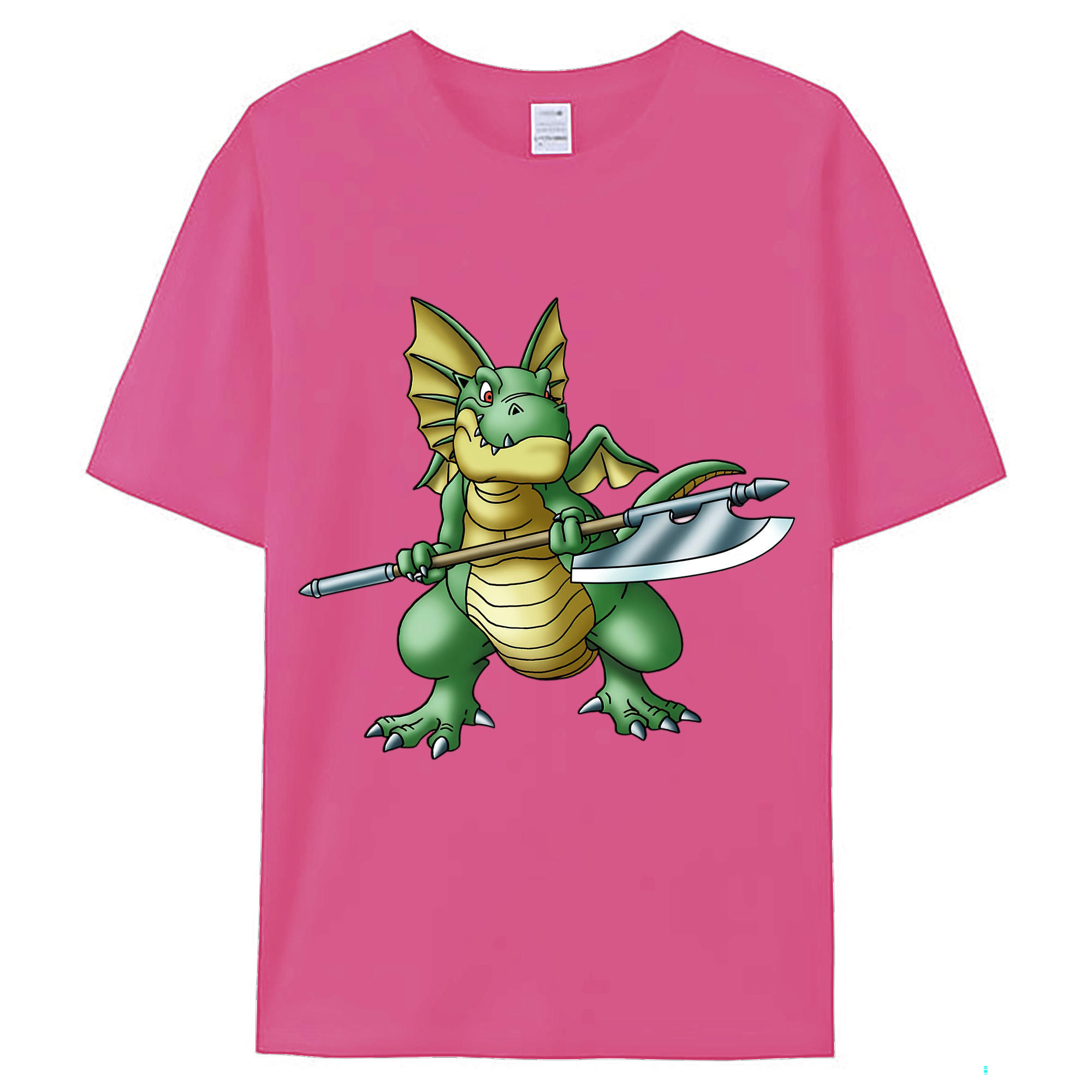 （画像用） ドラゴンクエスト Doragon Kuesuto Dragon Quest レディースカジュアルプリントTシャツ（綿100％）