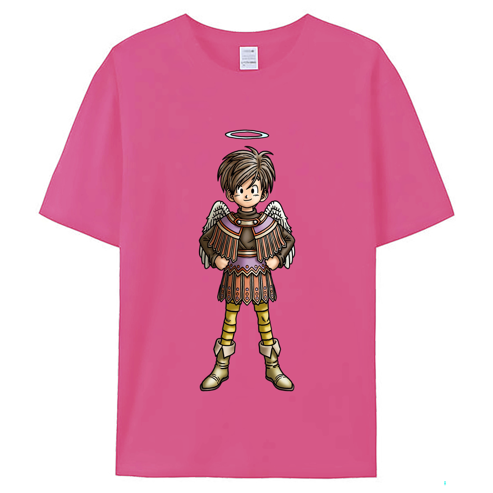 （画像用） ドラゴンクエスト Doragon Kuesuto Dragon Quest レディースカジュアルプリントTシャツ（綿100％）