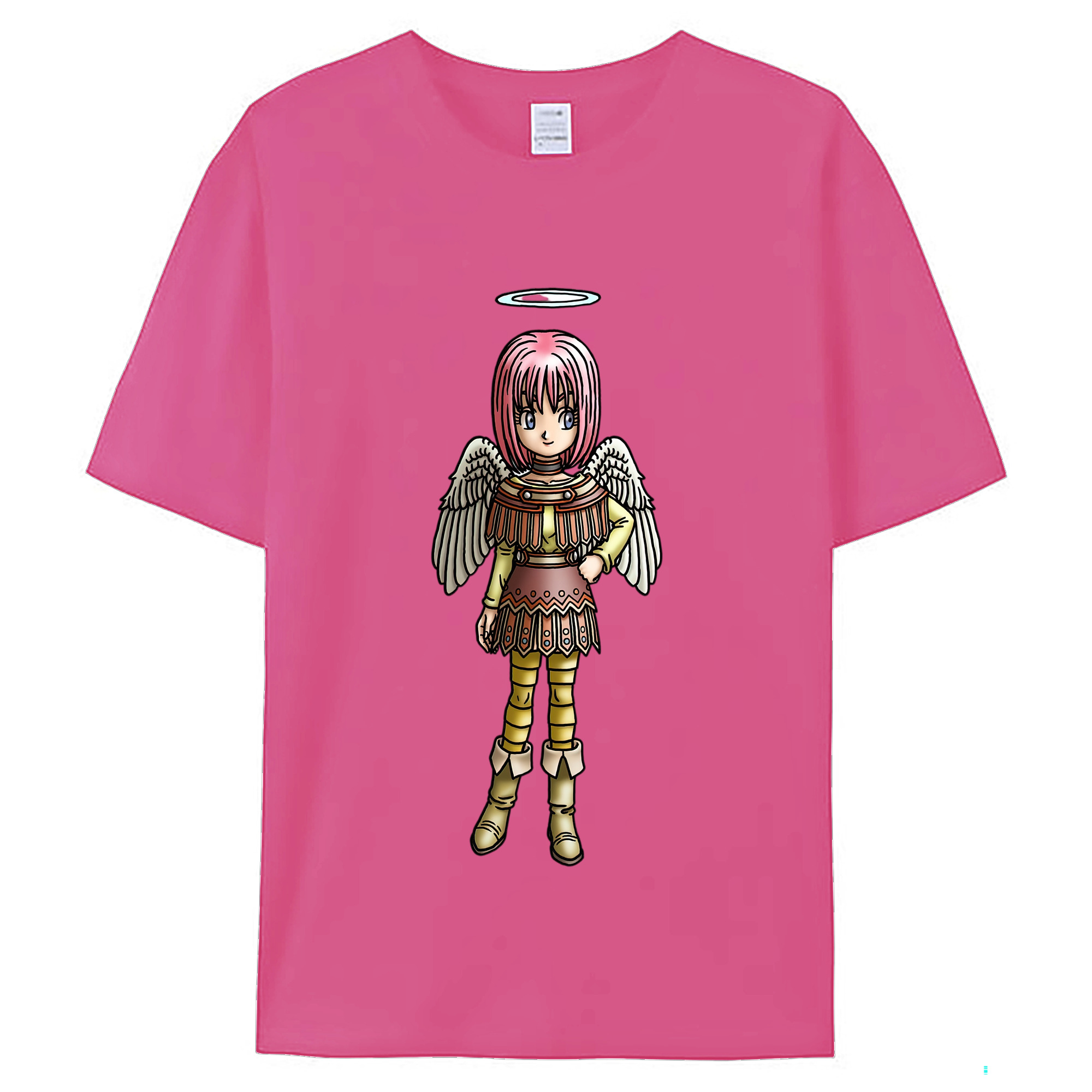 （画像用） ドラゴンクエスト Doragon Kuesuto Dragon Quest レディースカジュアルプリントTシャツ（綿100％）