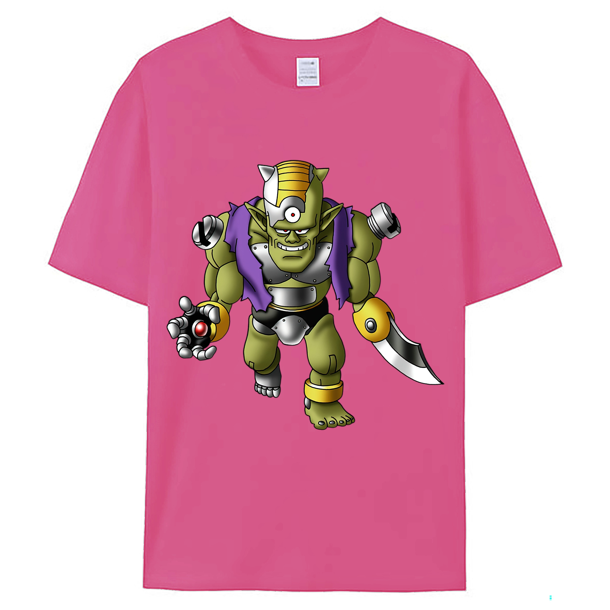 （画像用） ドラゴンクエスト Doragon Kuesuto Dragon Quest レディースカジュアルプリントTシャツ（綿100％）