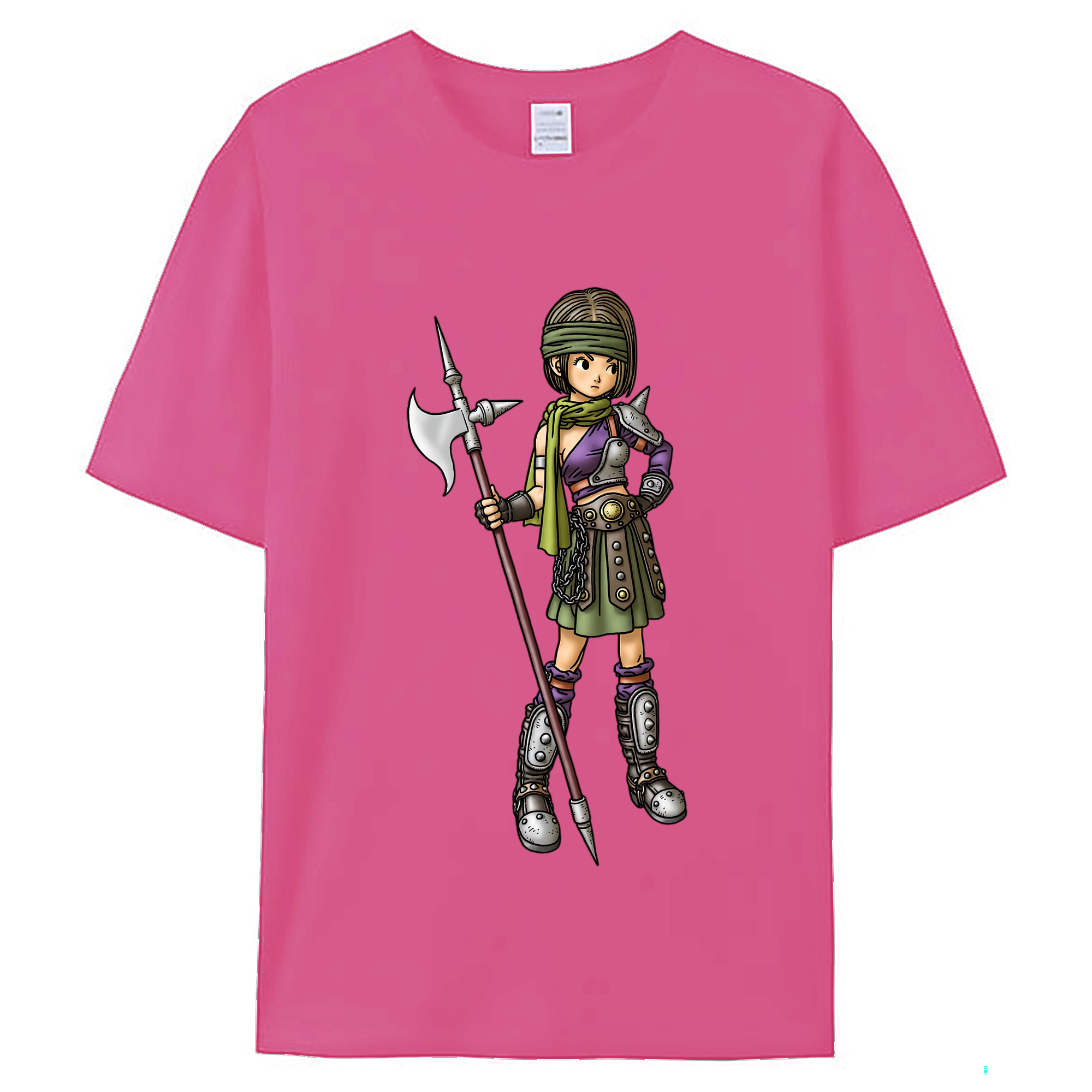 （画像用） ドラゴンクエスト Doragon Kuesuto Dragon Quest レディースカジュアルプリントTシャツ（綿100％）