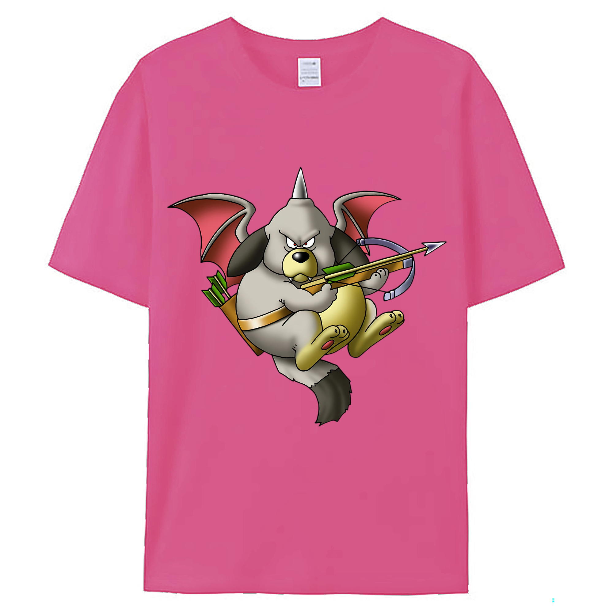 （画像用） ドラゴンクエスト Doragon Kuesuto Dragon Quest レディースカジュアルプリントTシャツ（綿100％）