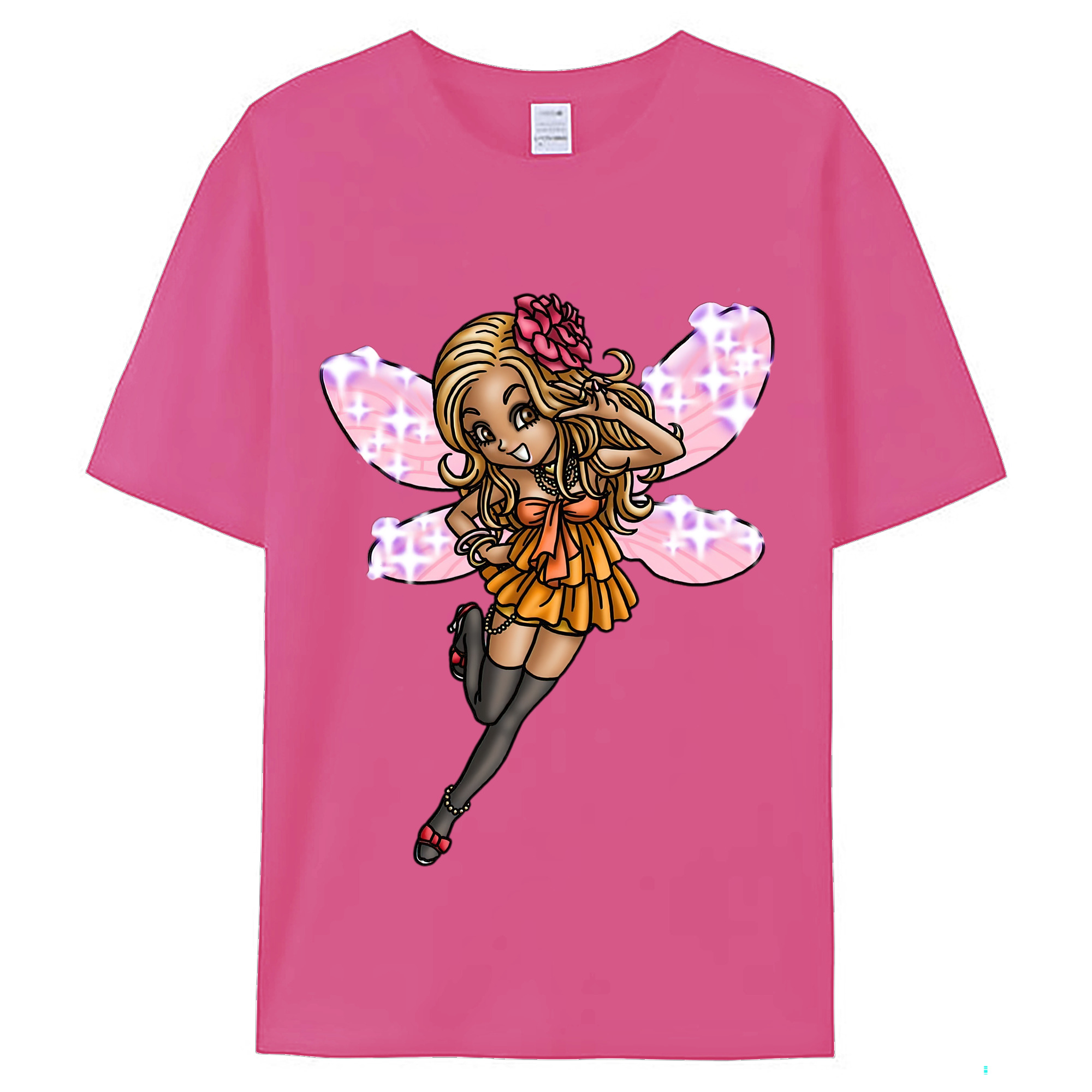 （画像用） ドラゴンクエスト Doragon Kuesuto Dragon Quest レディースカジュアルプリントTシャツ（綿100％）