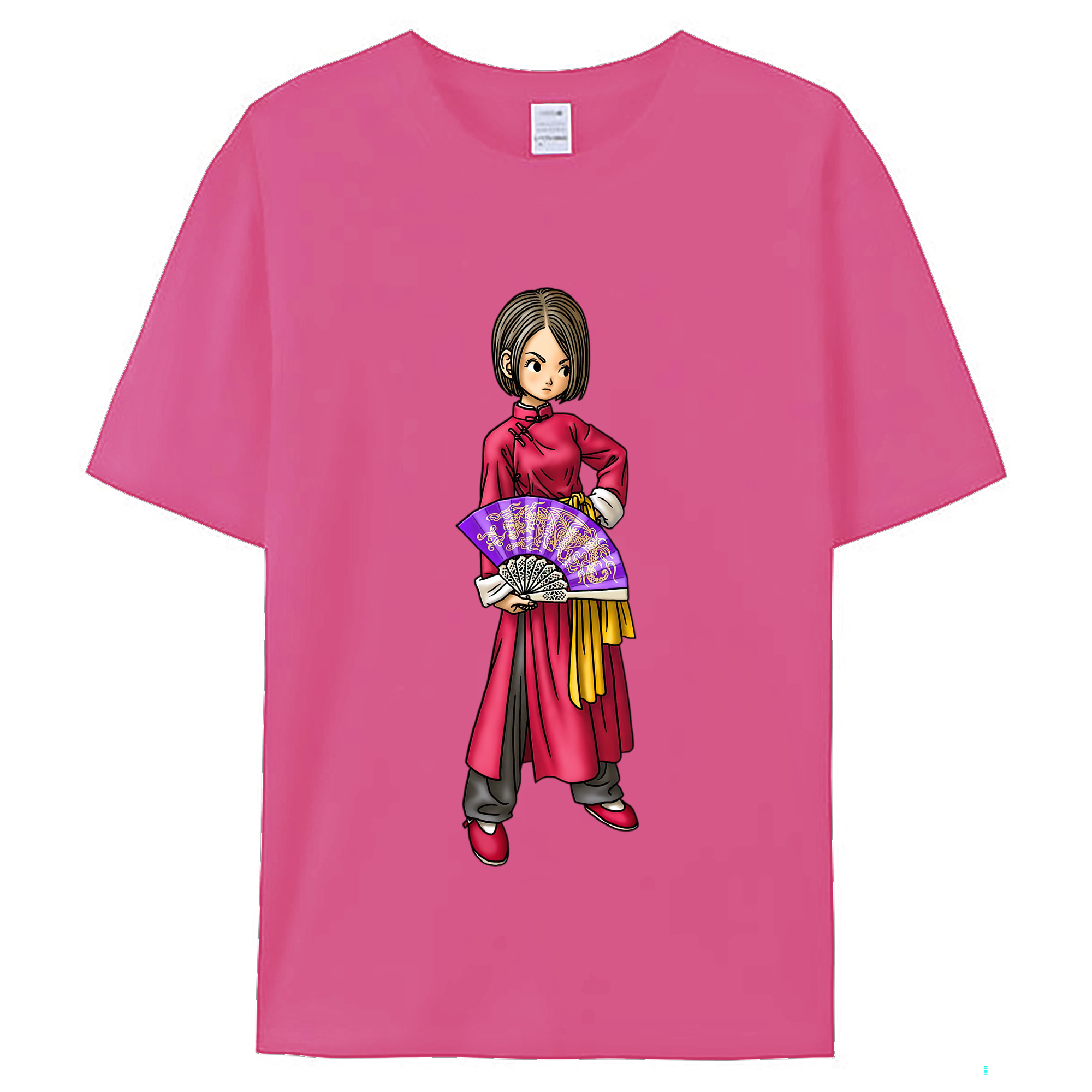 （画像用） ドラゴンクエスト Doragon Kuesuto Dragon Quest レディースカジュアルプリントTシャツ（綿100％）