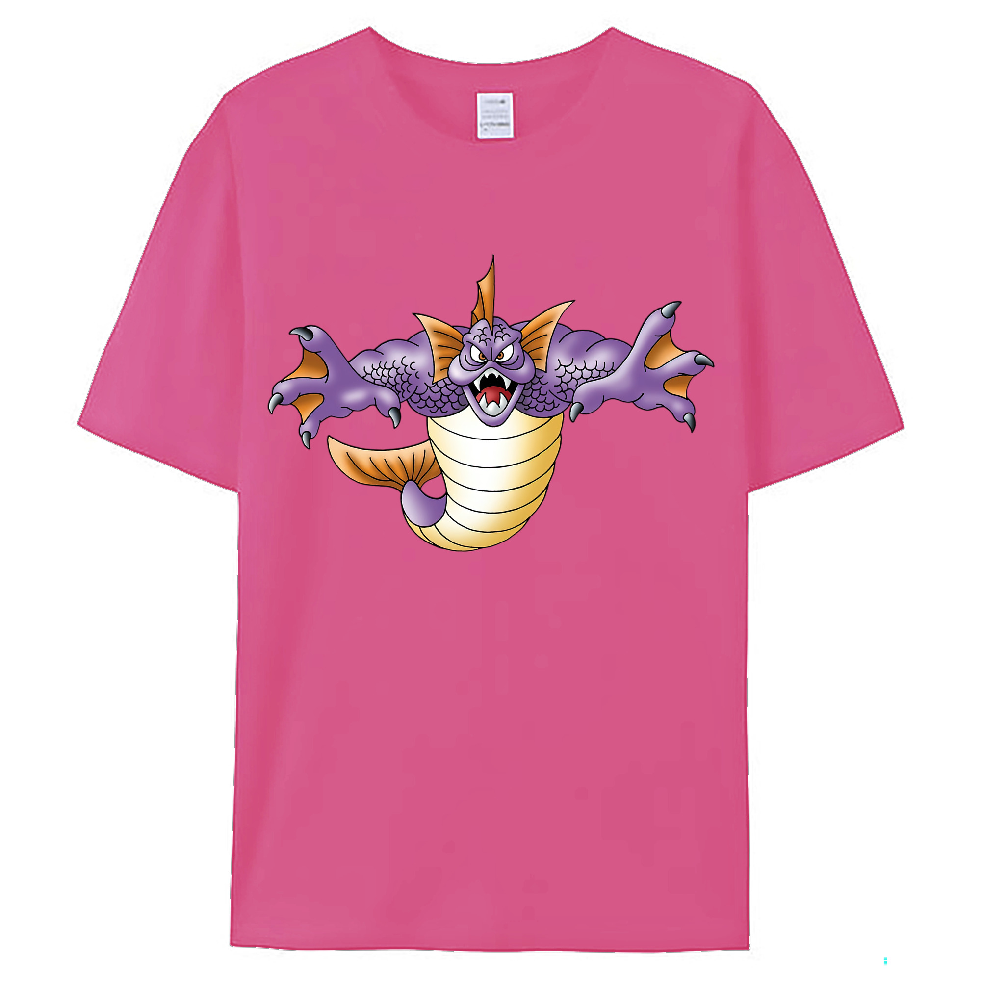 （画像用） ドラゴンクエスト Doragon Kuesuto Dragon Quest レディースカジュアルプリントTシャツ（綿100％）