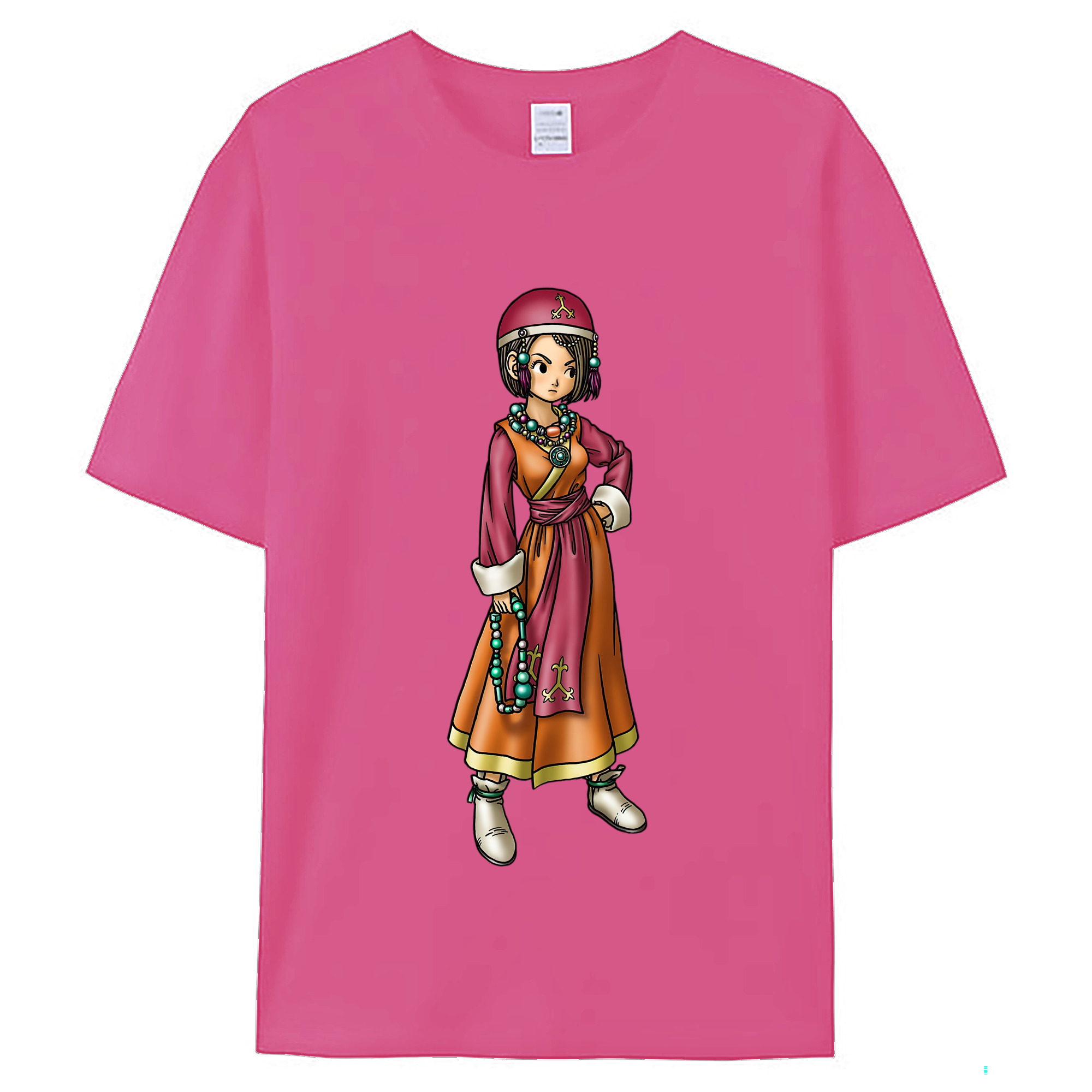 （画像用） ドラゴンクエスト Doragon Kuesuto Dragon Quest レディースカジュアルプリントTシャツ（綿100％）