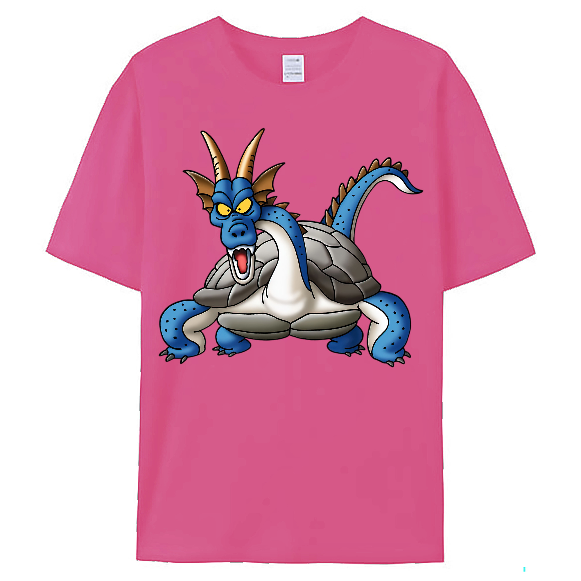 （画像用） ドラゴンクエスト Doragon Kuesuto Dragon Quest レディースカジュアルプリントTシャツ（綿100％）
