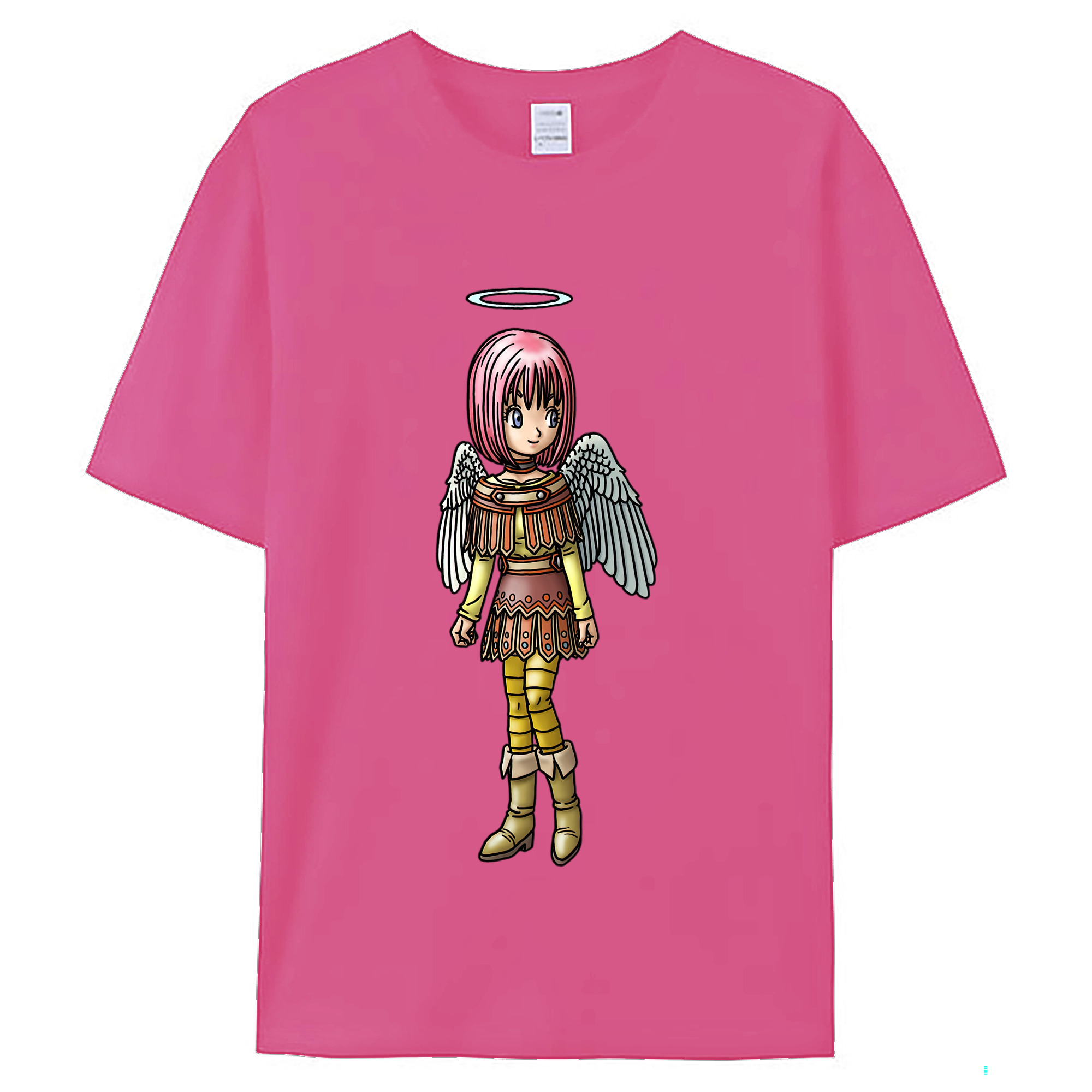 （画像用） ドラゴンクエスト Doragon Kuesuto Dragon Quest レディースカジュアルプリントTシャツ（綿100％）
