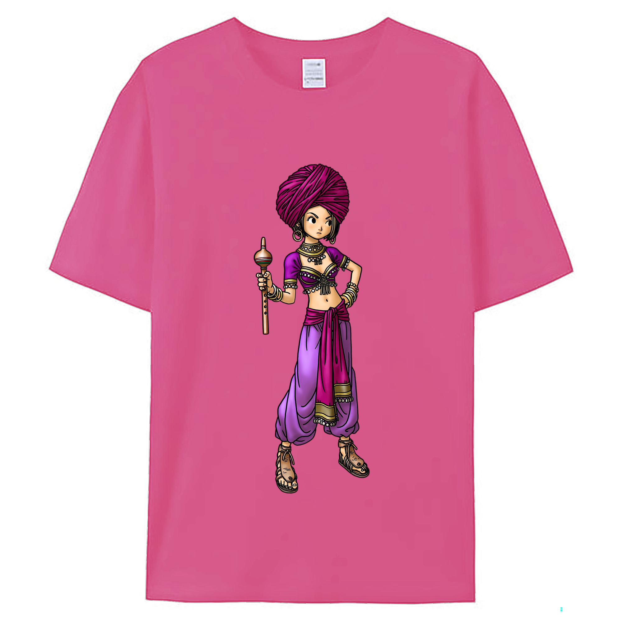 （画像用） ドラゴンクエスト Doragon Kuesuto Dragon Quest レディースカジュアルプリントTシャツ（綿100％）