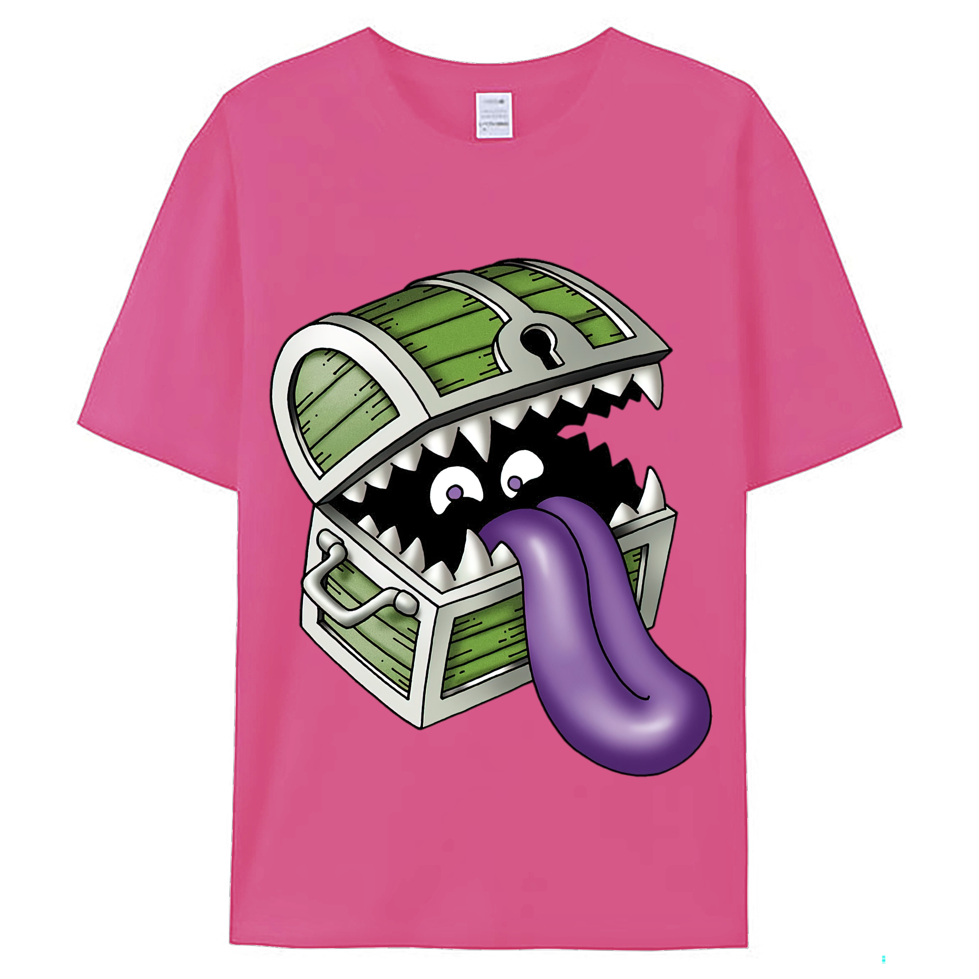 （画像用） ドラゴンクエスト Doragon Kuesuto Dragon Quest レディースカジュアルプリントTシャツ（綿100％）